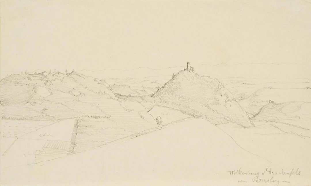 Ansicht der Burgen Wolkenburg und Drachenfels | 14859