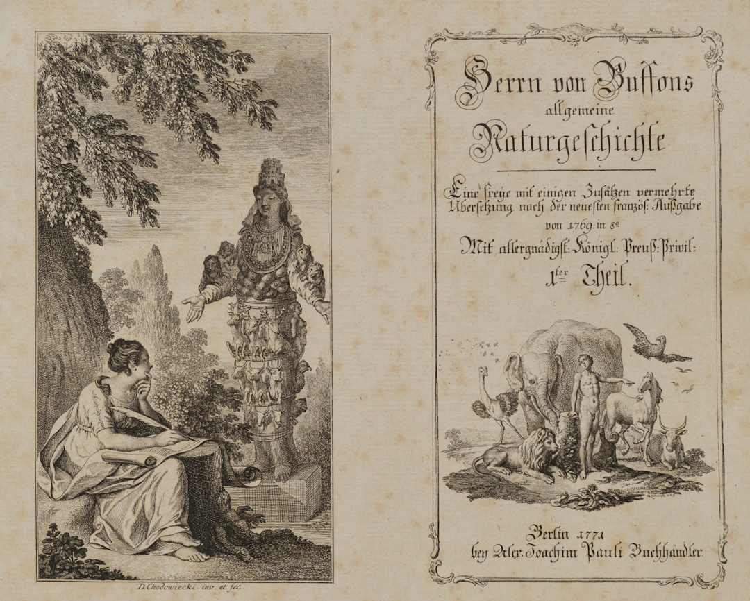 Zwei Blätter zu Buffons Naturgeschichte | 14548