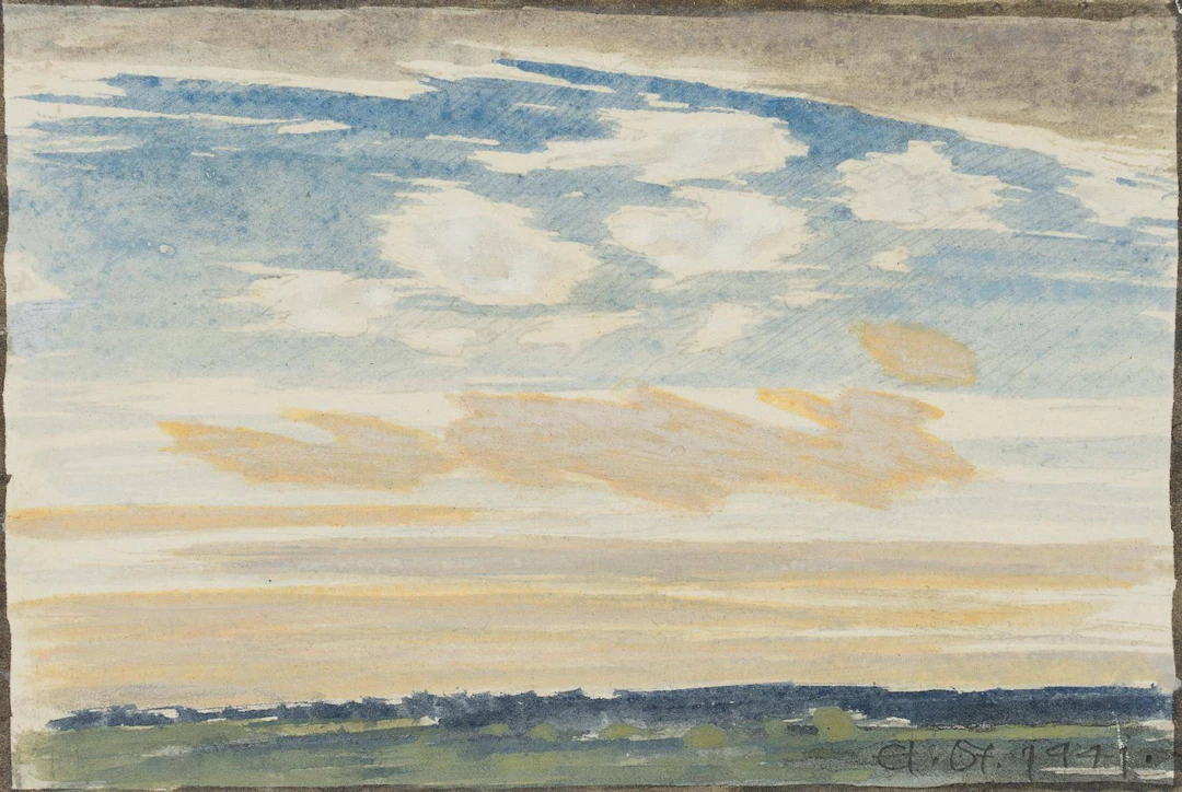 Wolkenstudie über Ebene | 17424