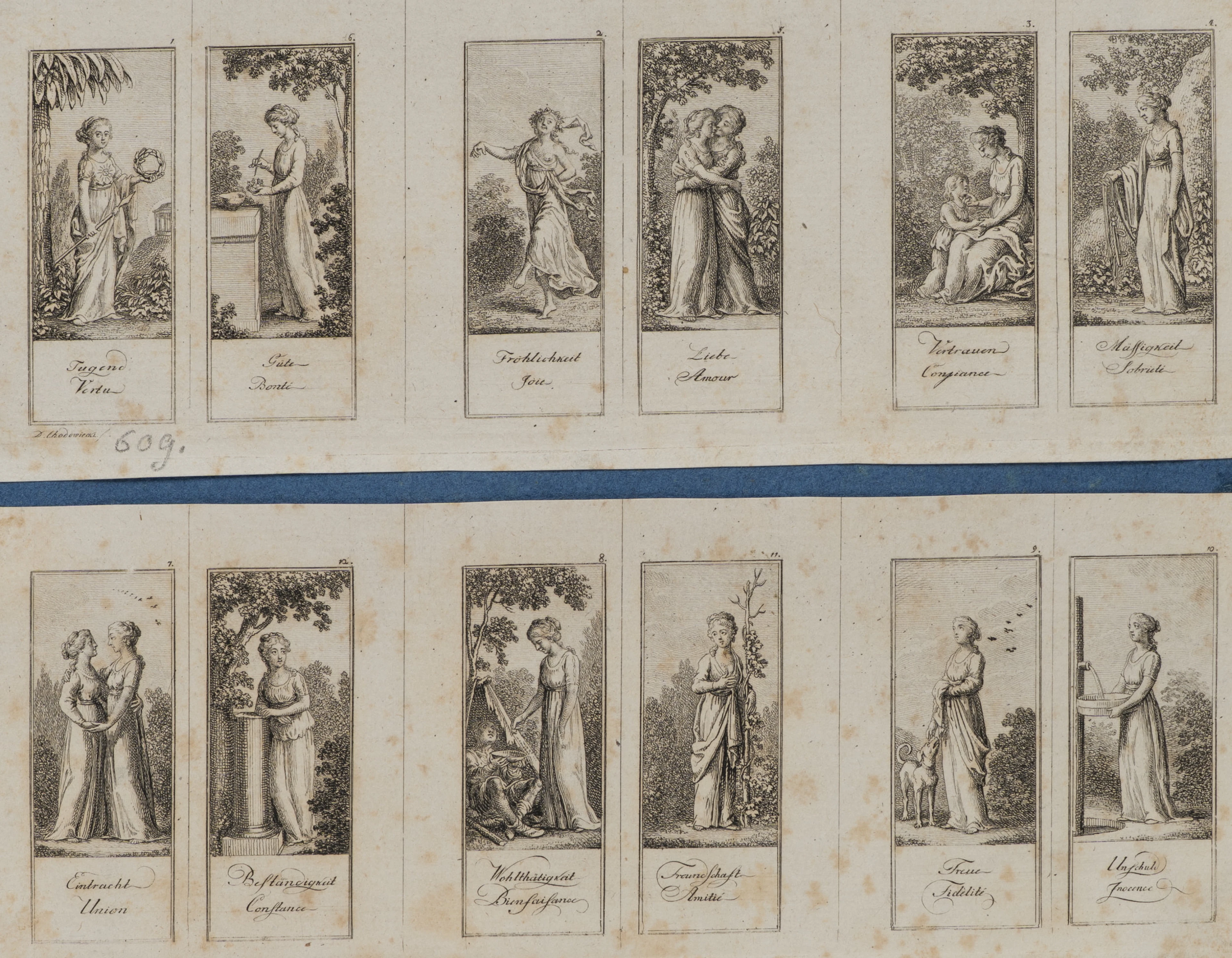12 Blätter: gute menschliche Eigenschaften | 14642