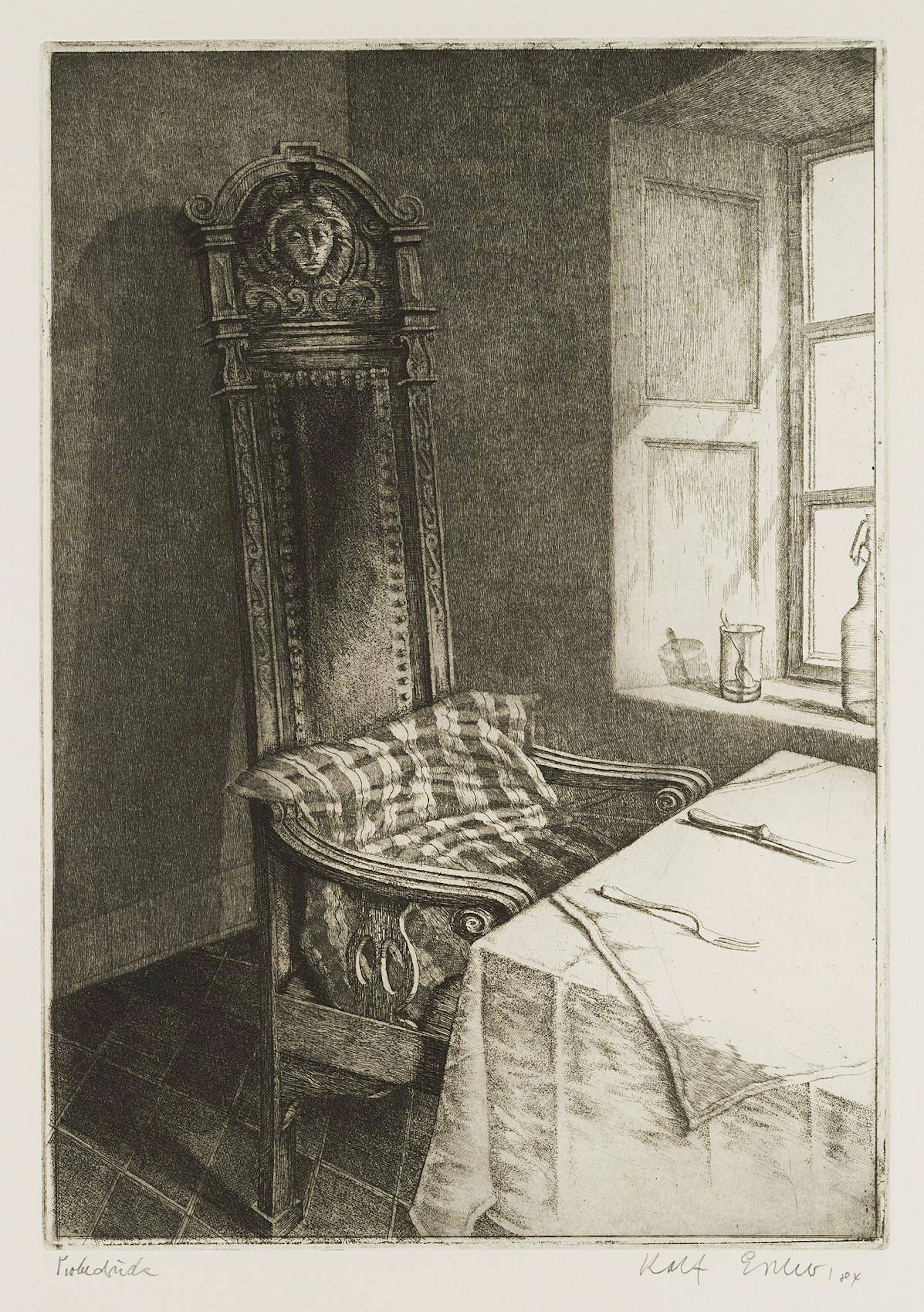 Alter Stuhl in Xanten (Hotel van Bebber) | 16515