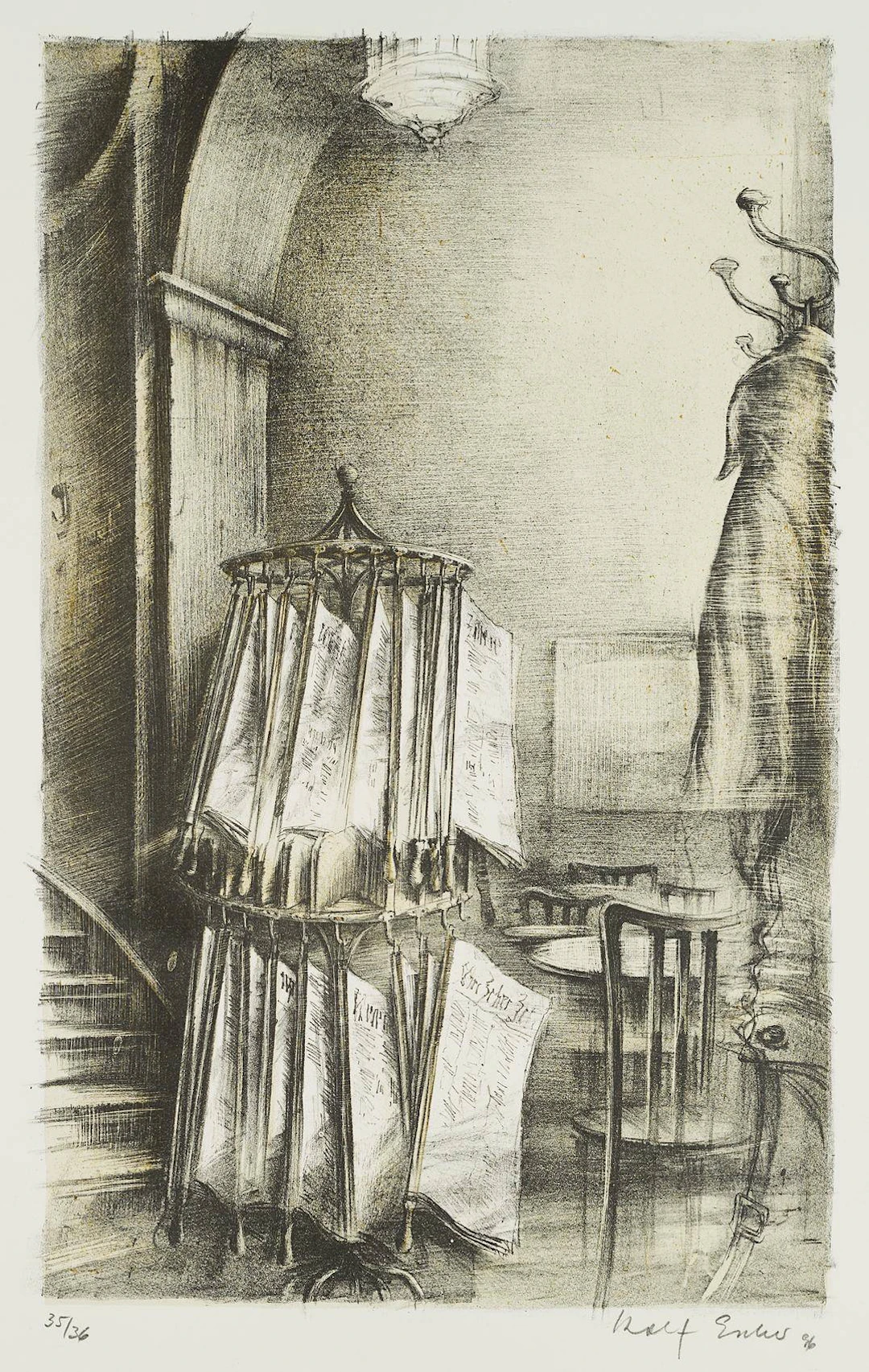 Zeitungsständer im Café Tomaselli in Salzburg | 16466