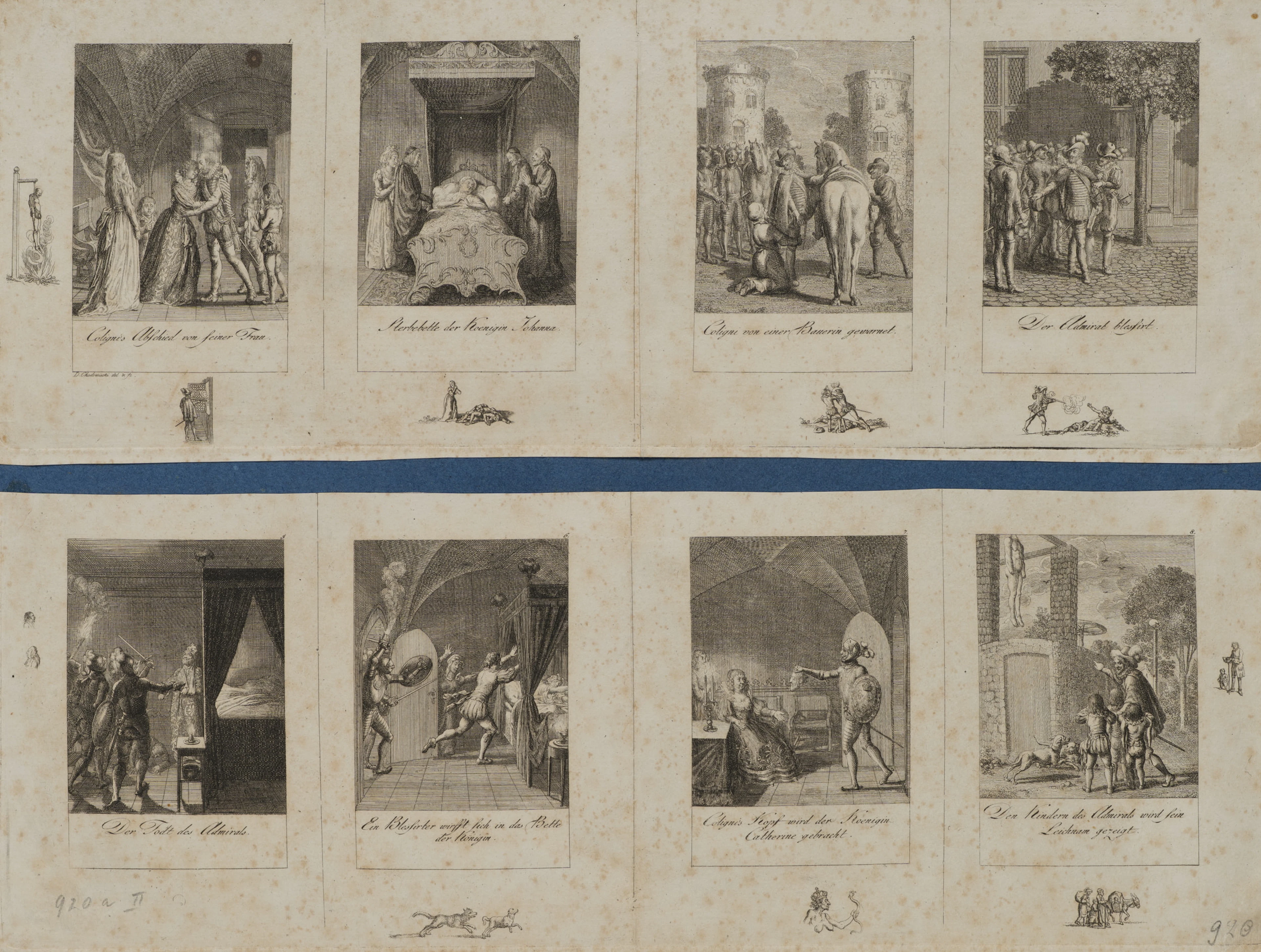 9-16. Blatt zur Geschichte der Bartholomäusnacht | 14702
