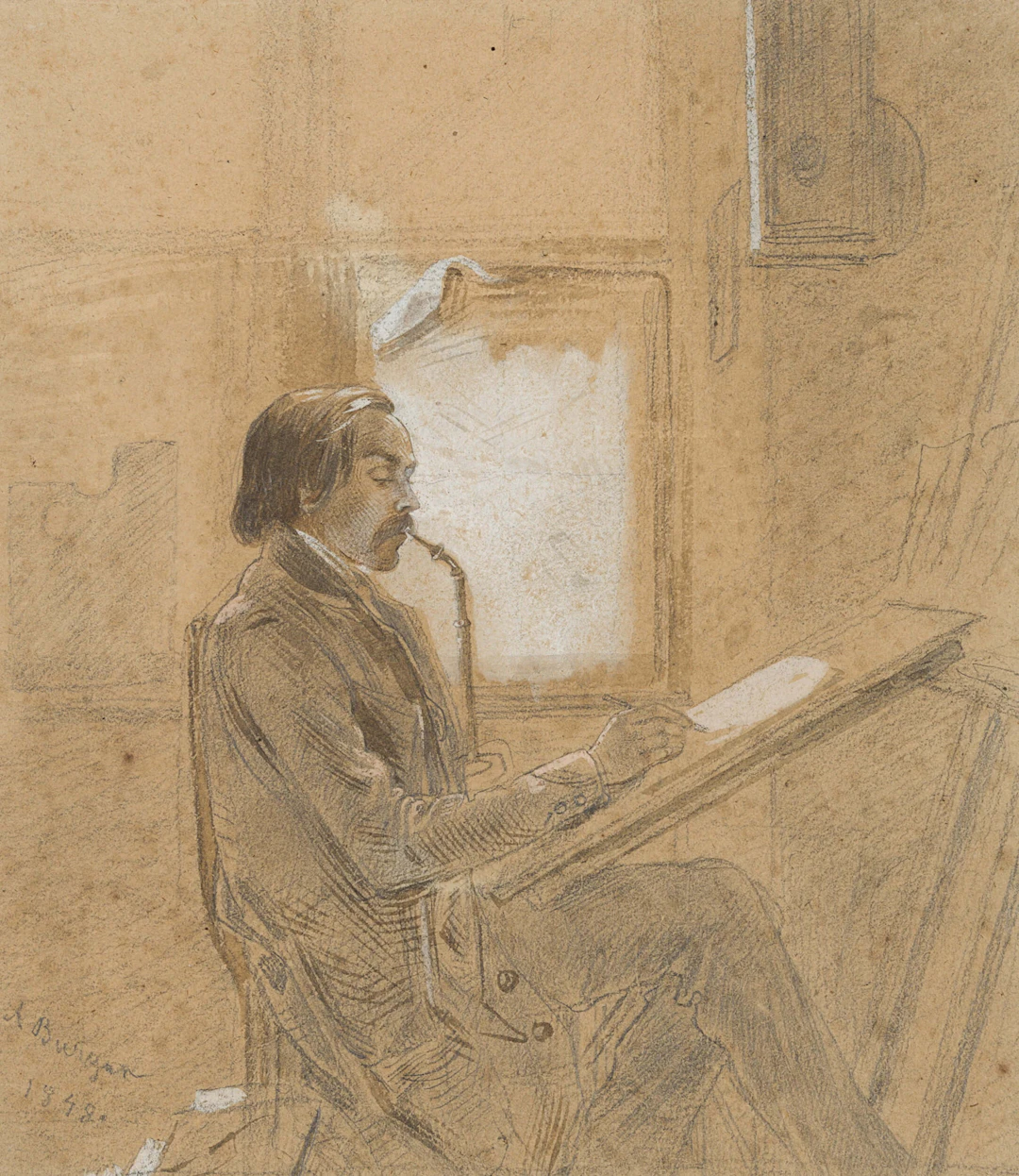 Paul Weber im Atelier | 12474