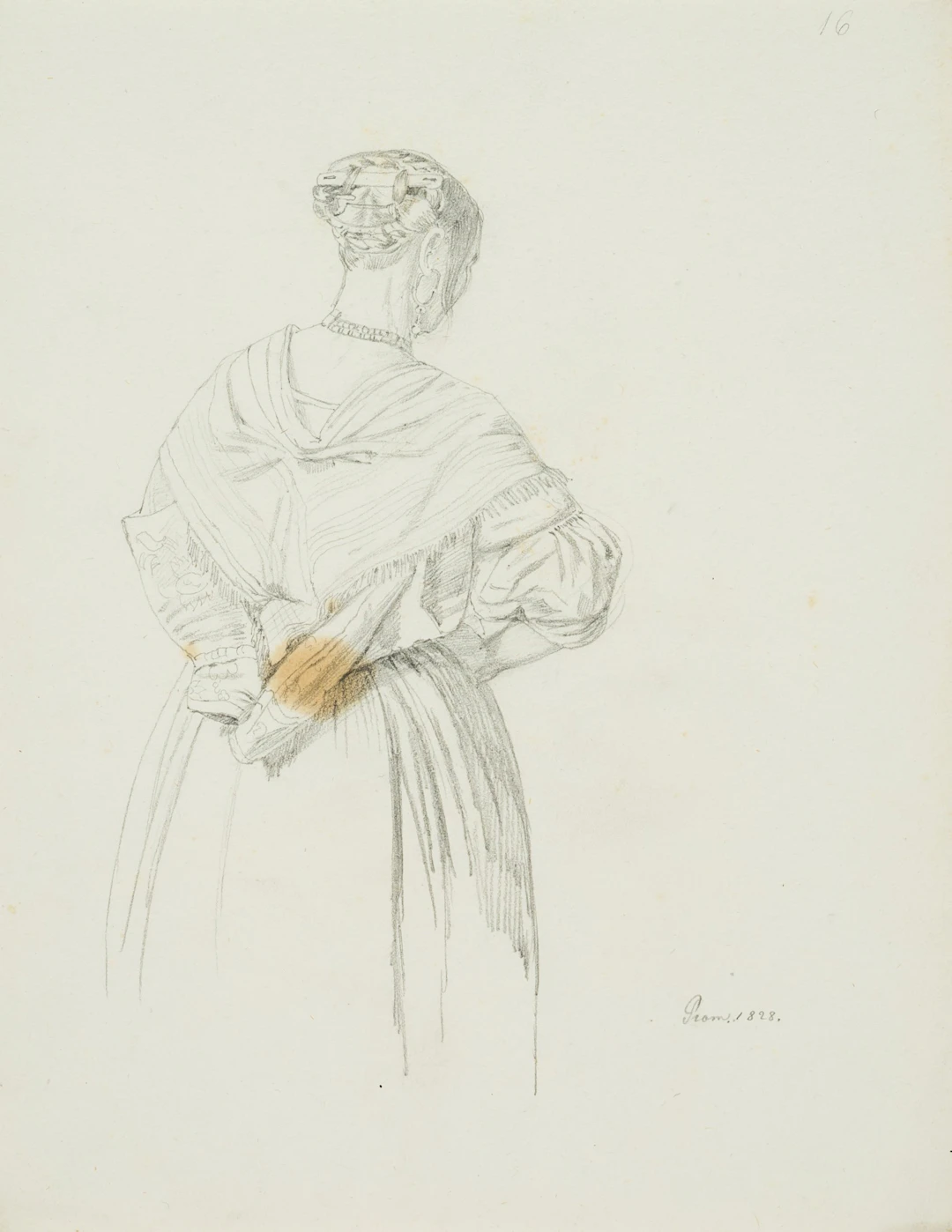 Ludwig Deurer (1806 Mannheim - 1847 ebd.), Junge Italienerin in Landestracht