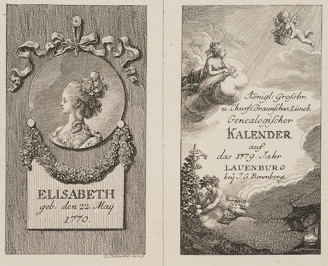 Titel und Portrait zum Lauenburger Kalender für 1779 | 13375