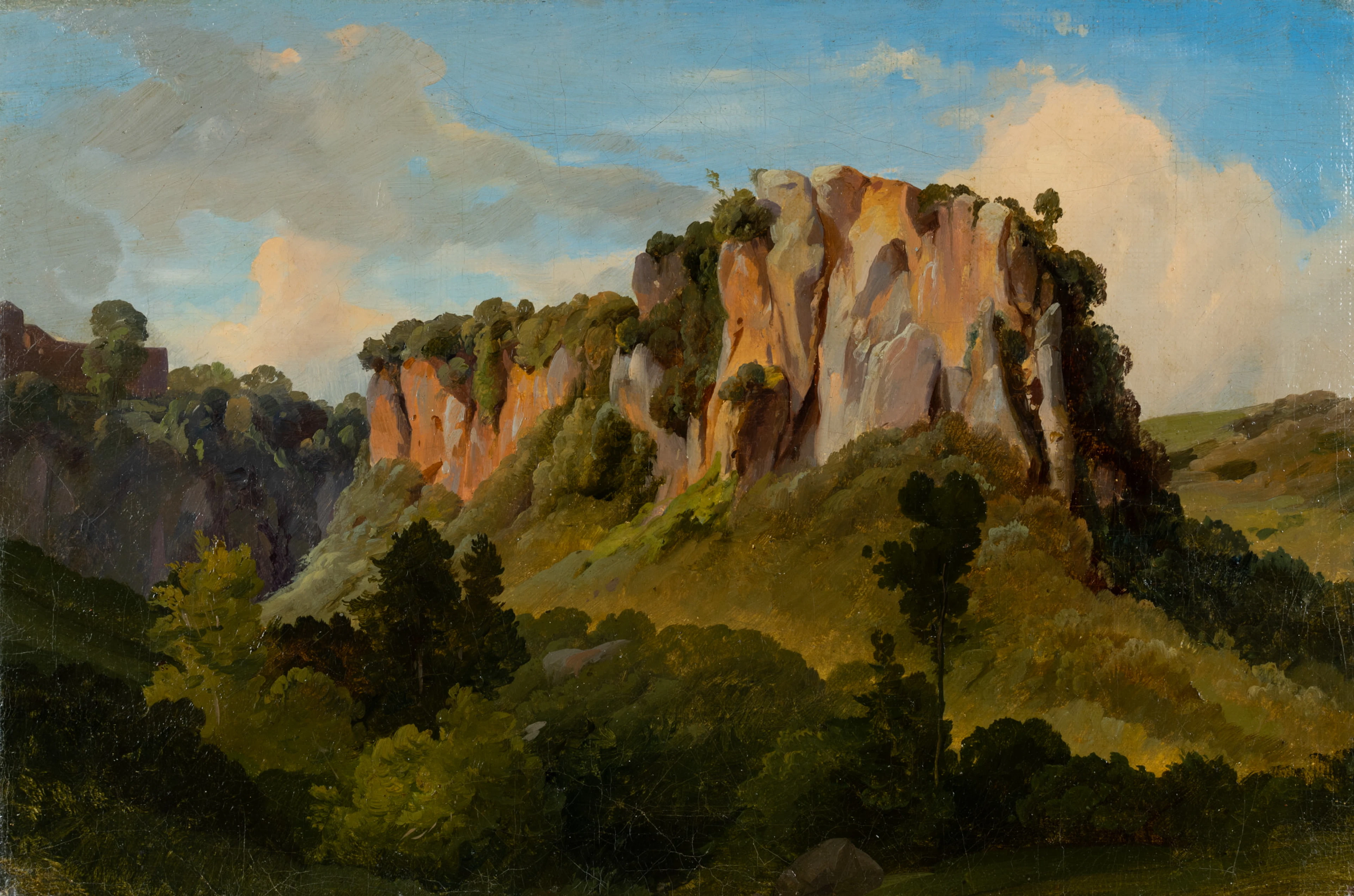 Carl Maria Nicolaus Hummel (1821 Weimar - 1907 ebd.), Felsiges Waldtal