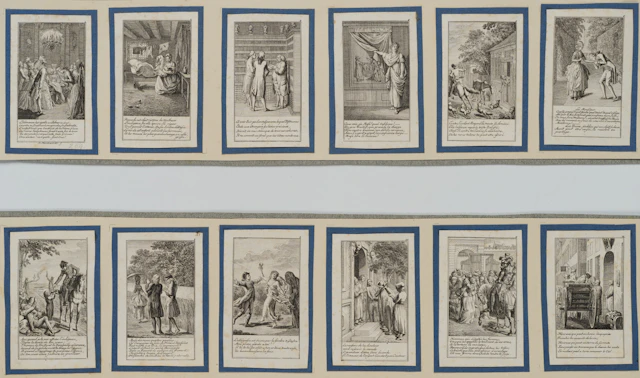 12 Blätter moralischen und satyrischen Inhalts | 14713