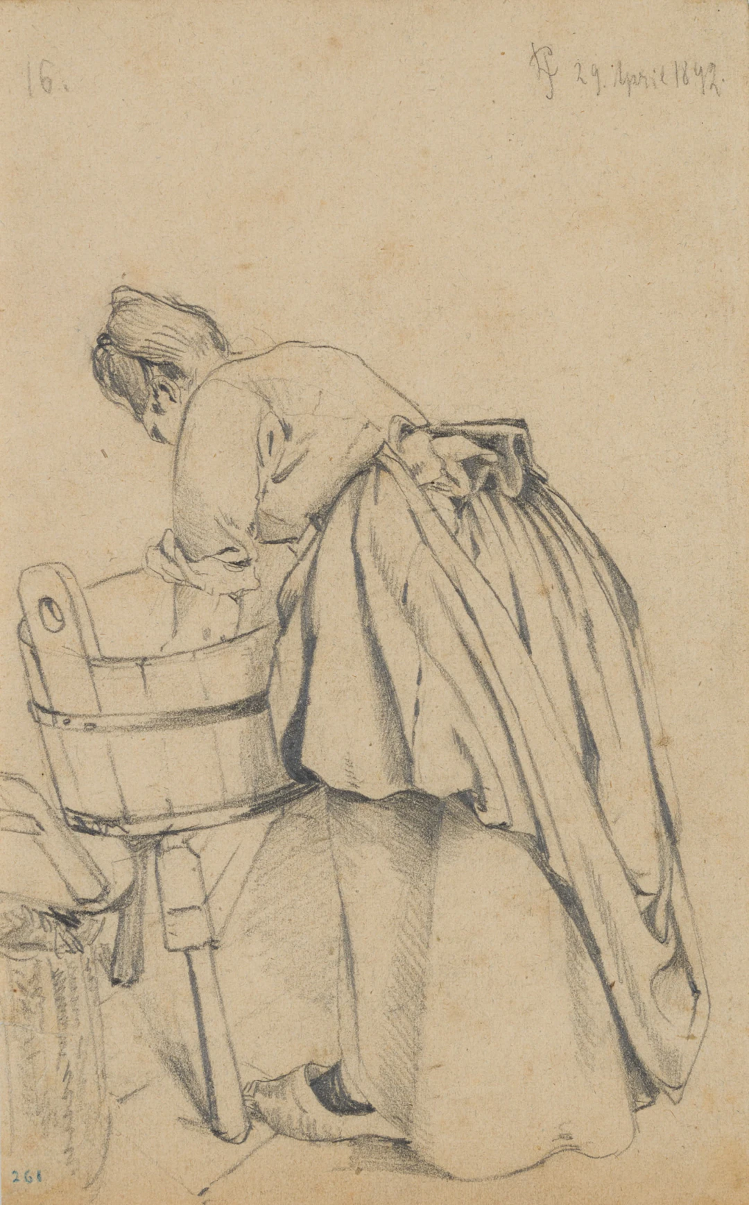 Leo Primavesi (1871 Köln - nach 1937 ), Rückenporträt einer Frau am