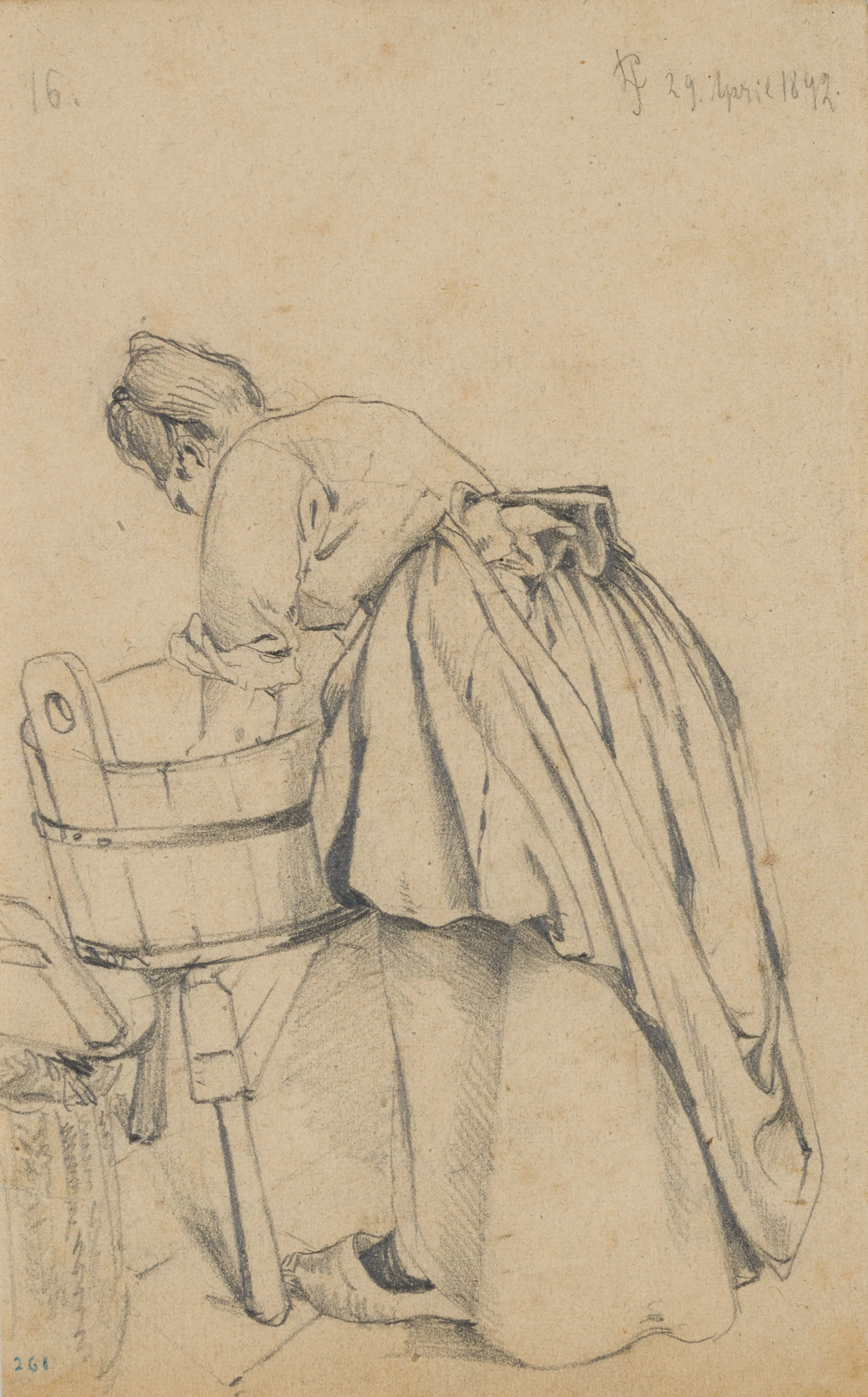Leo Primavesi (1871 Köln - nach 1937 ), Rückenporträt einer Frau am