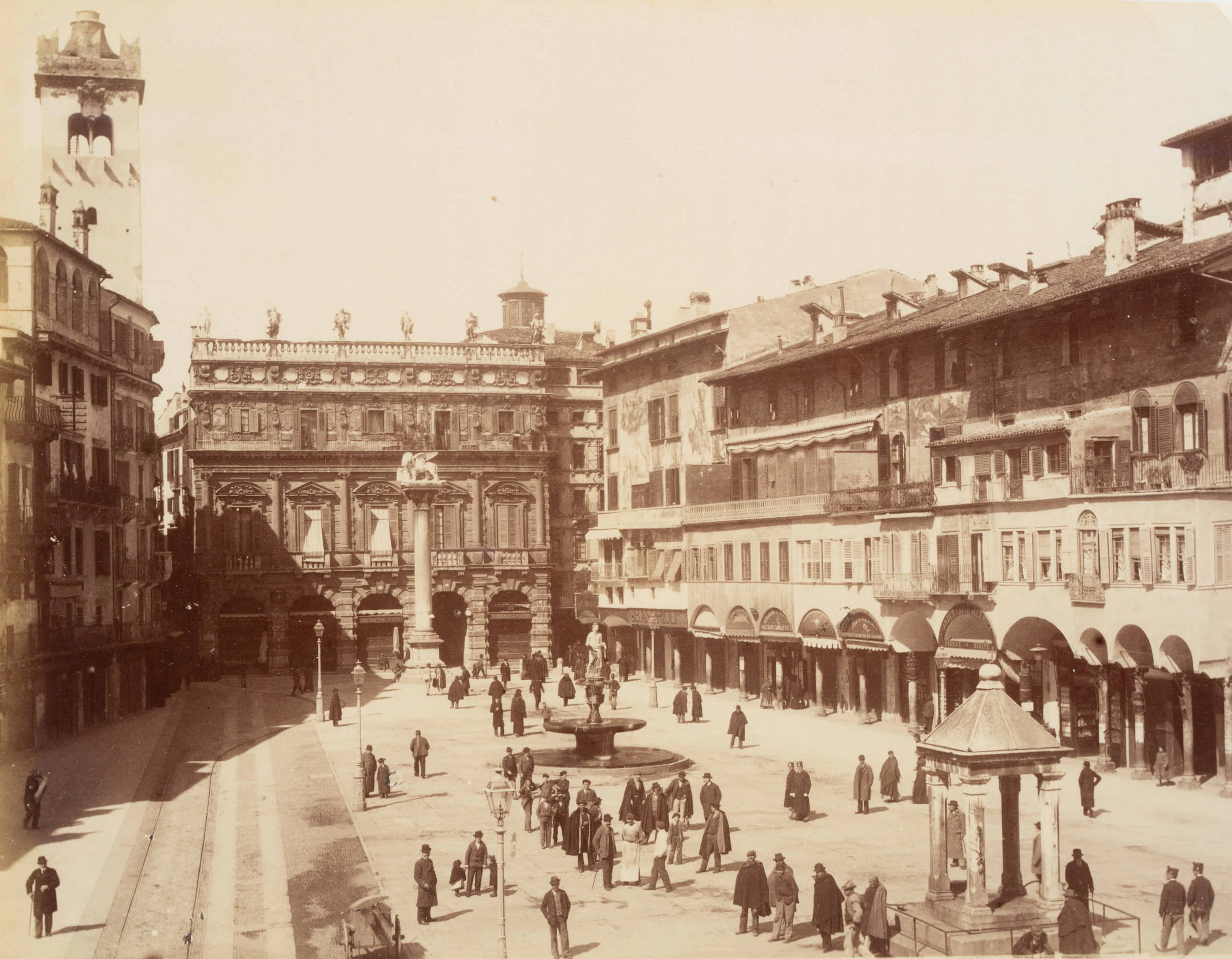 Blick über die Piazza delle Erbe, Verona | 48406
