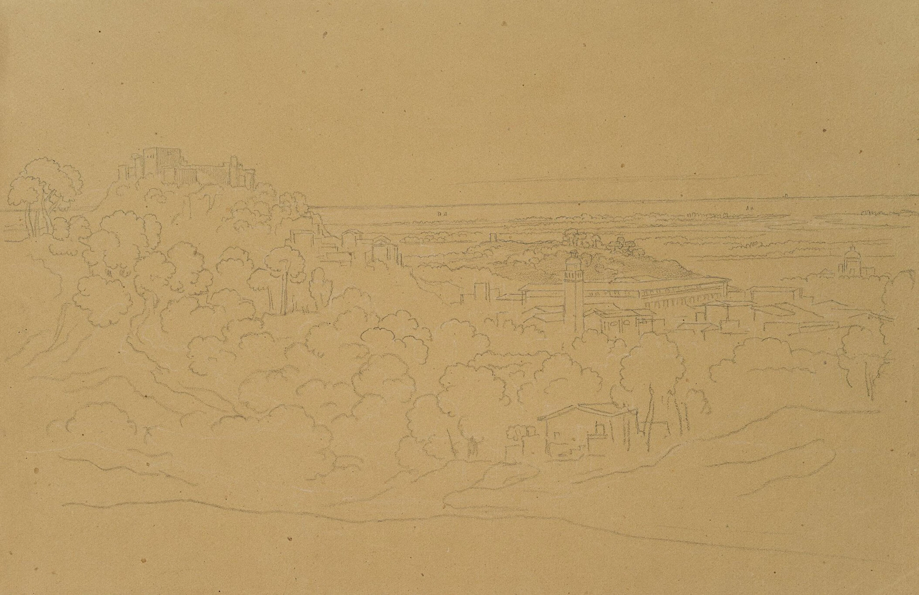 Blick auf die Altstadt von Massa mit Burg in der Oberstadt | 20393