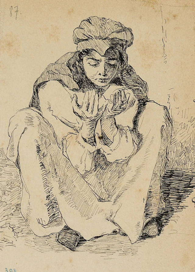 Leo Primavesi (1871 Köln - nach 1937 ), Hockende Neapolitanerin, um