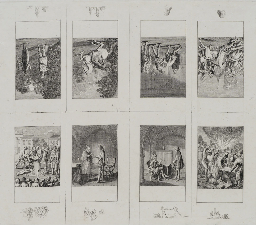 1-8. Blatt zur Geschichte der Bartholomäusnacht | 12138