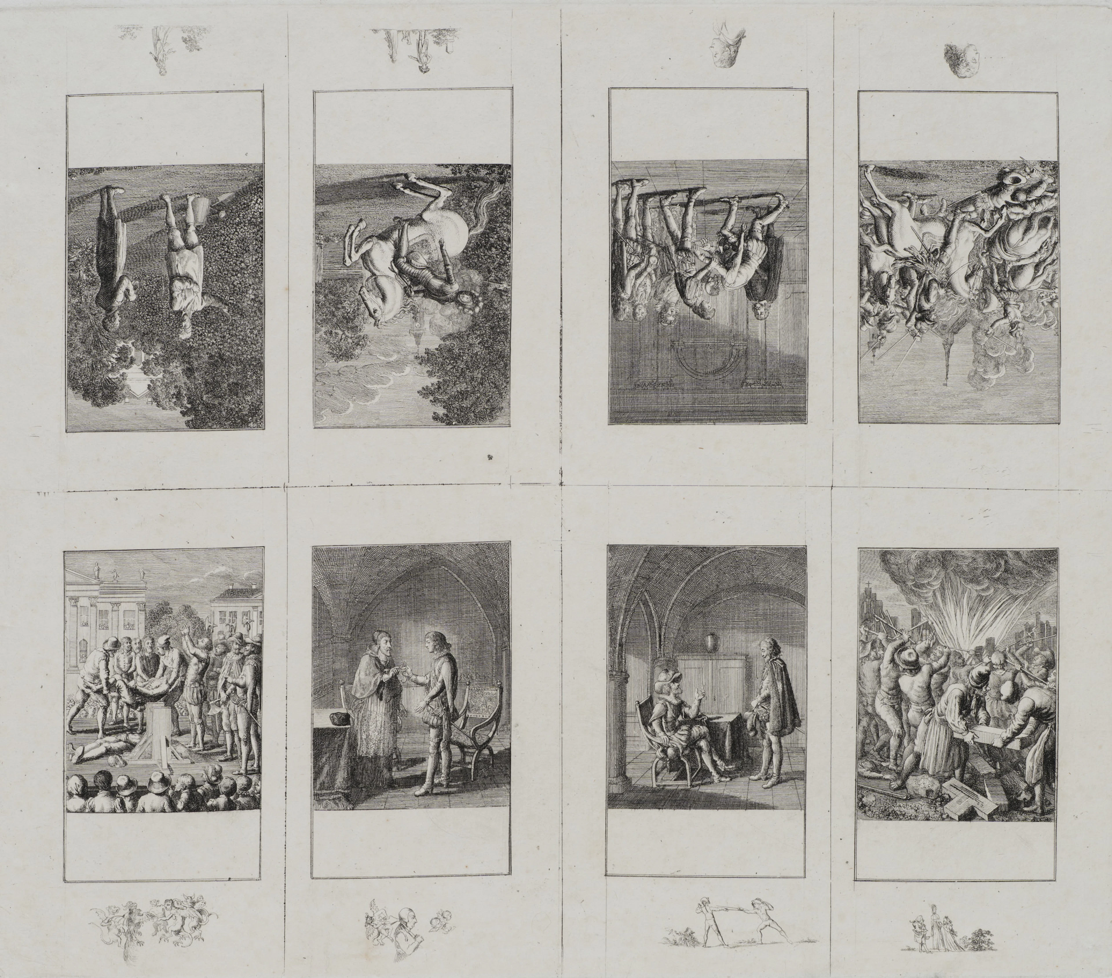 1-8. Blatt zur Geschichte der Bartholomäusnacht | 12138