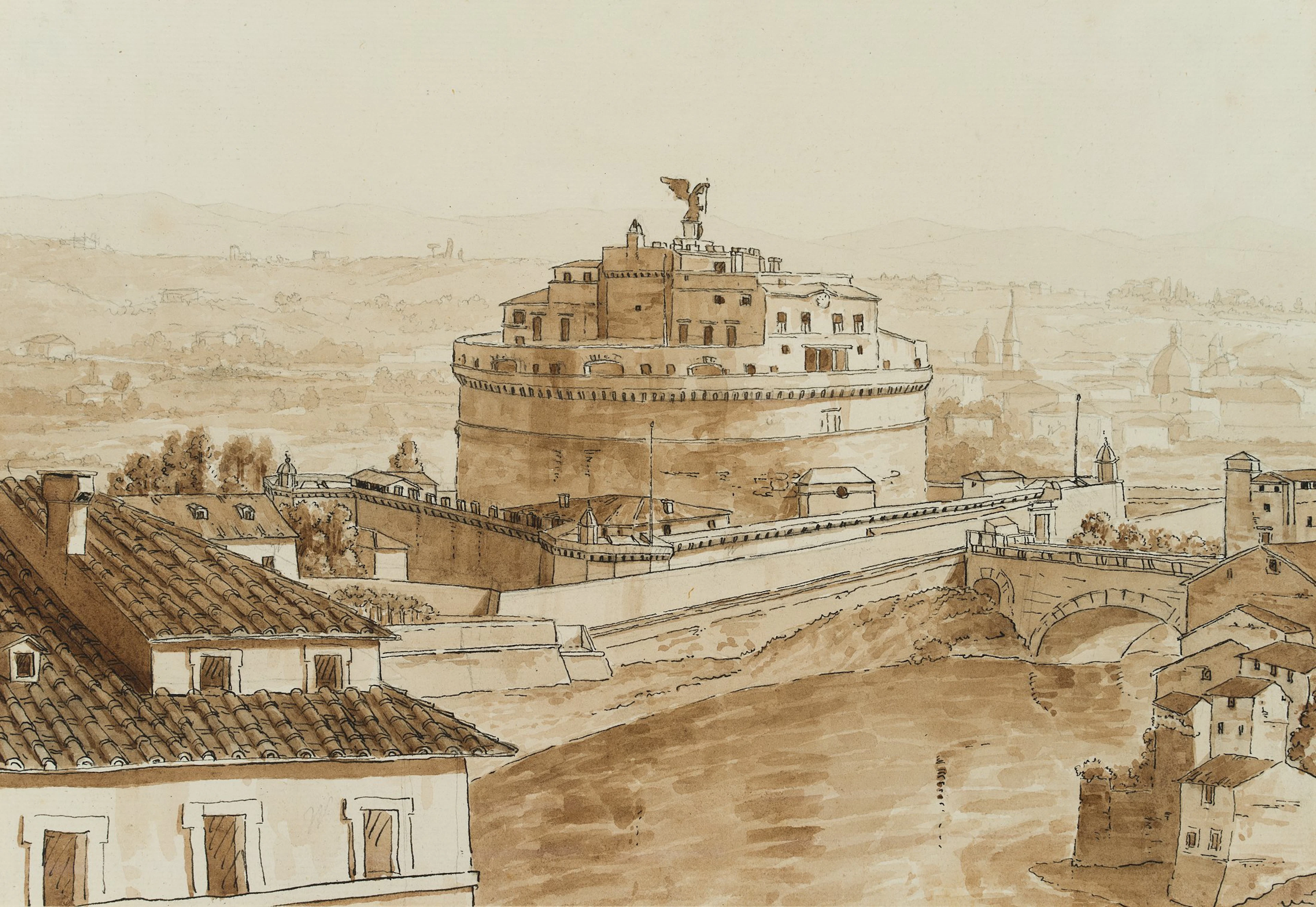 Friedrich Weinbrenner (1766 Karlsruhe - 1826 ebd.), Blick auf die