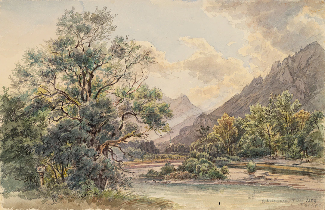 Georg Wiesend (1807 Kufstein - 1881 Berchtesgaden), Bei Unterwössen