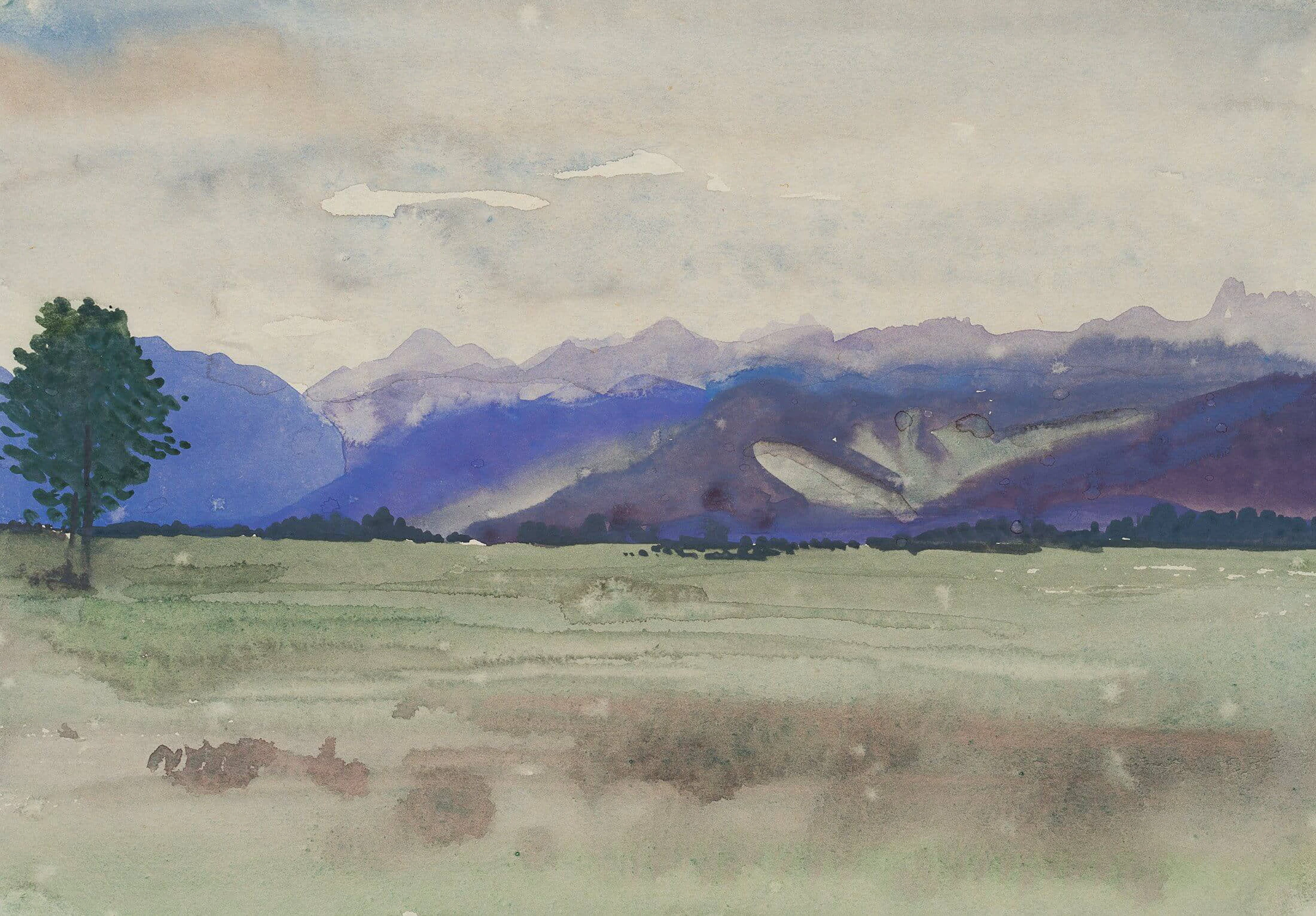 Bergkette gegen Traunstein | 19877