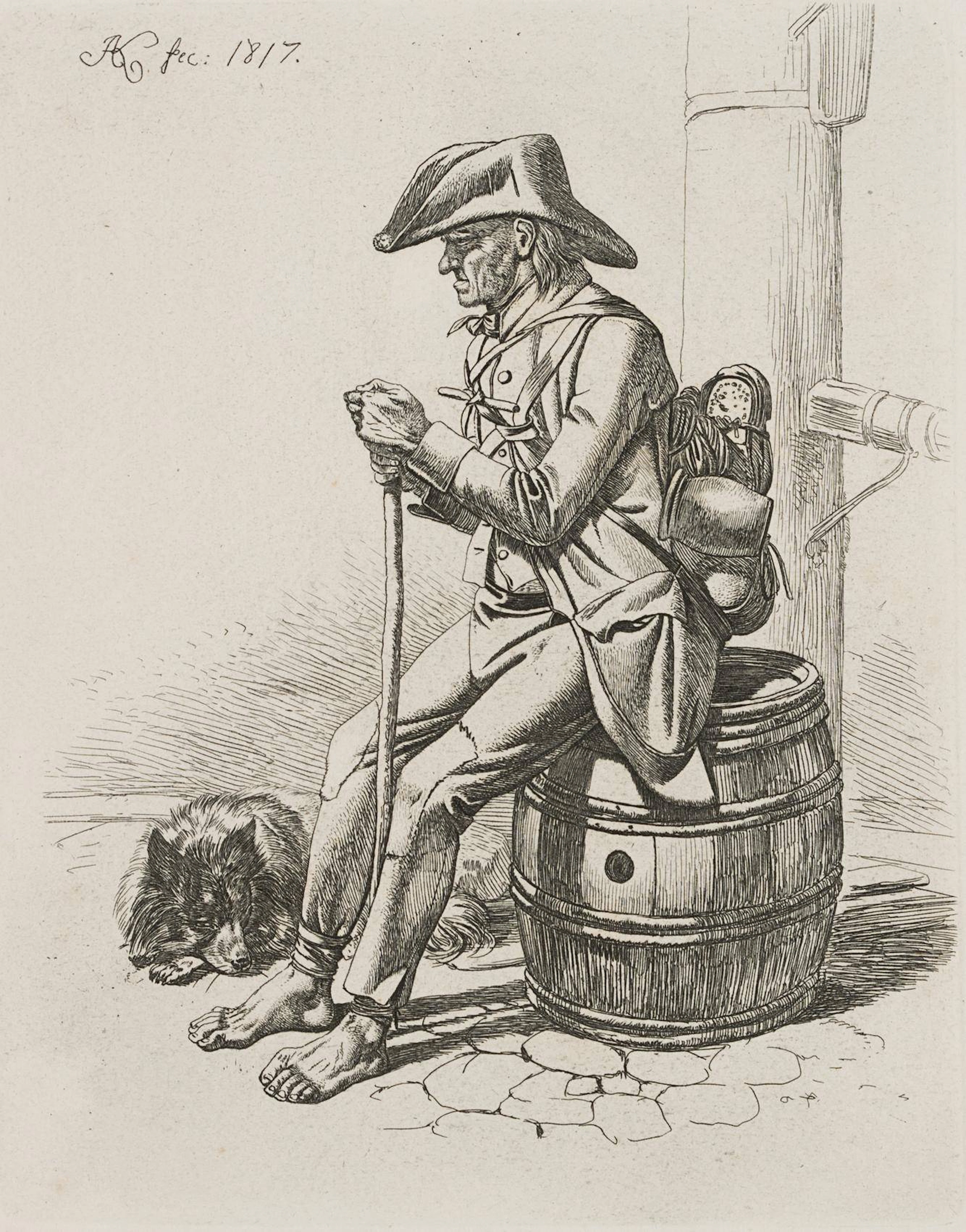 Der Invalide bei der Pumpe | 17179