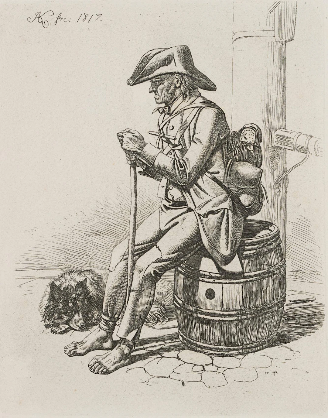 Der Invalide bei der Pumpe | 17179