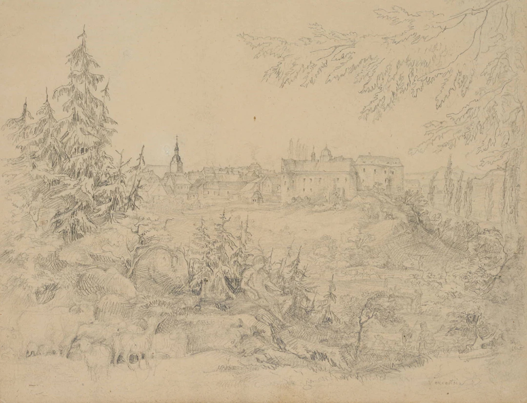 Hirte bei Schloss Lauenstein | 44671