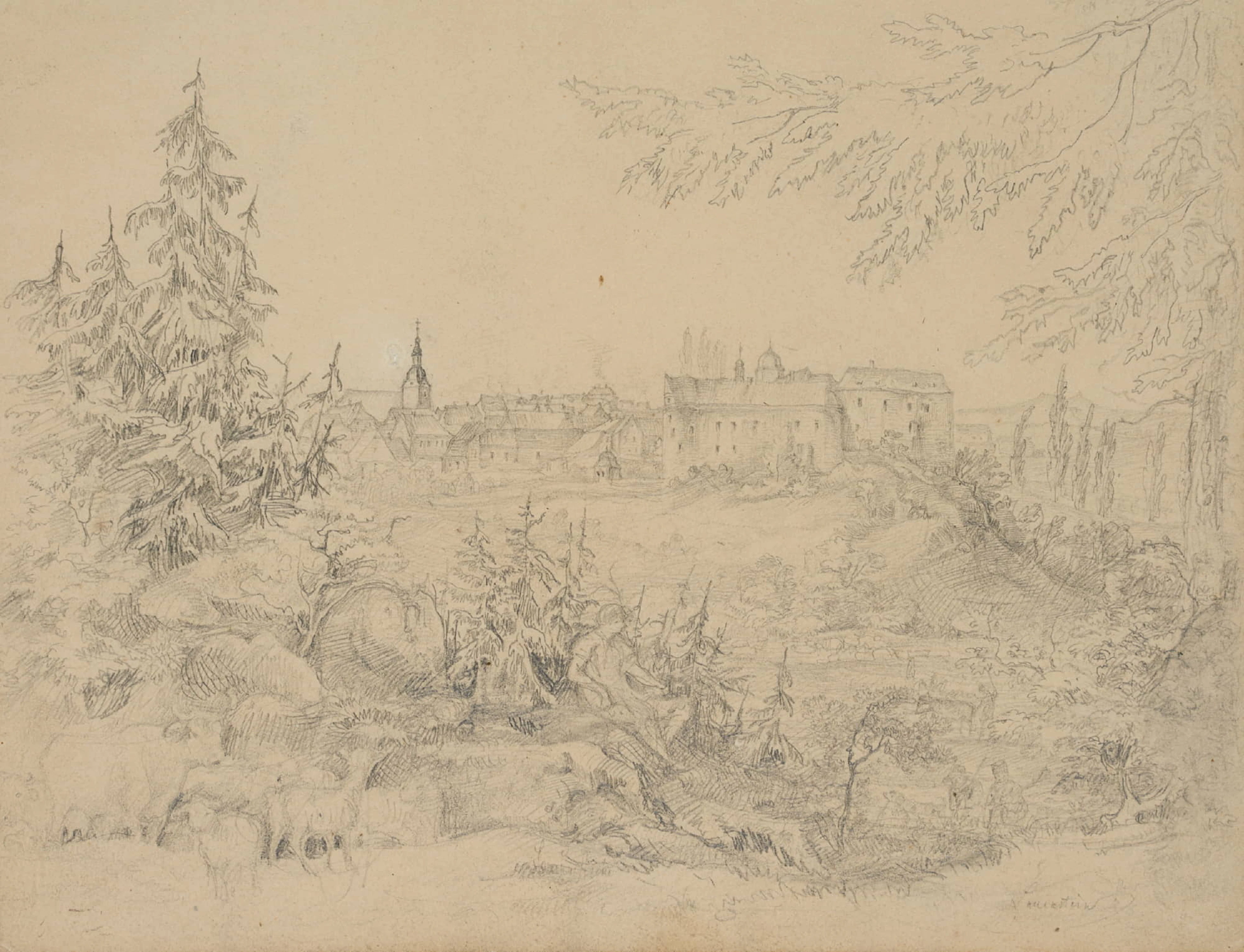 Hirte bei Schloss Lauenstein | 44671