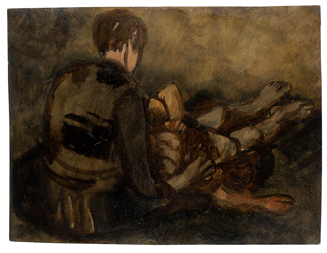 Eduard von Gebhardt (1838 St. Johannis - 1925 Düsseldorf), Figurenstudie