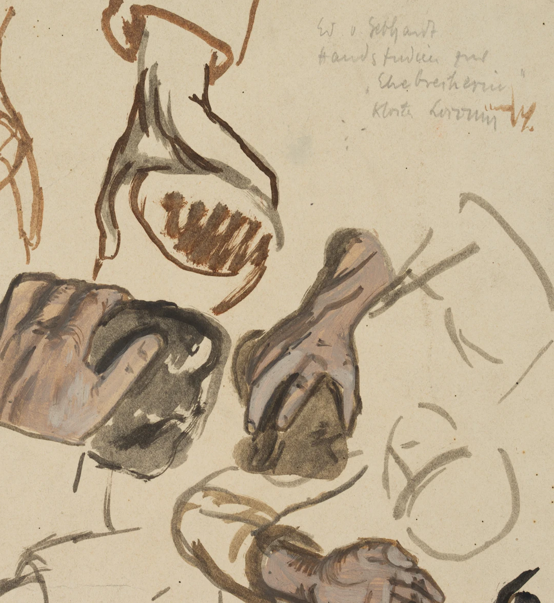 Eduard von Gebhardt (1838 St. Johannis - 1925 Düsseldorf), Handstudien