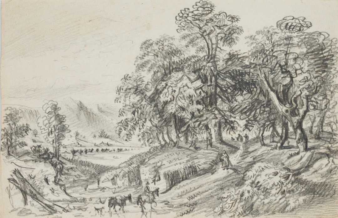 Landschaft mit belebter Landstraße | 45467