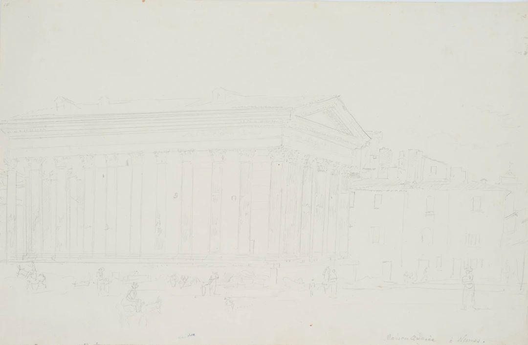 Johann Georg von Dillis (1759 Gmain - 1841 München), Maison Carrée