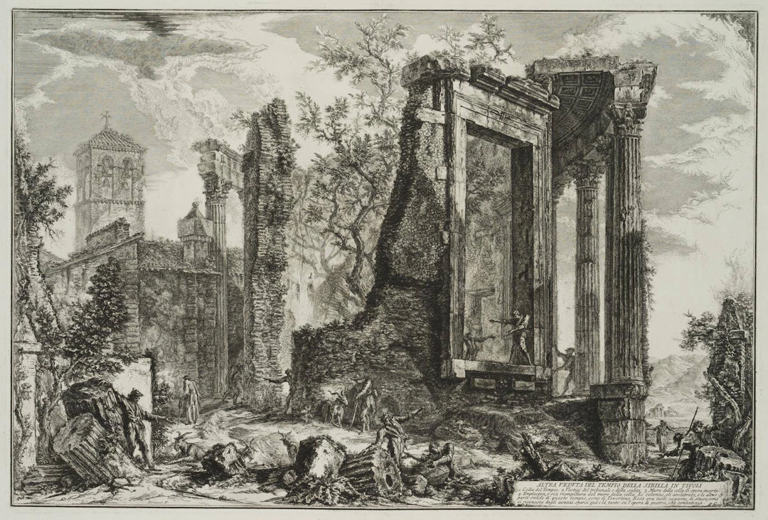 Ansicht des Sibyllentempels in Tivoli | 18461