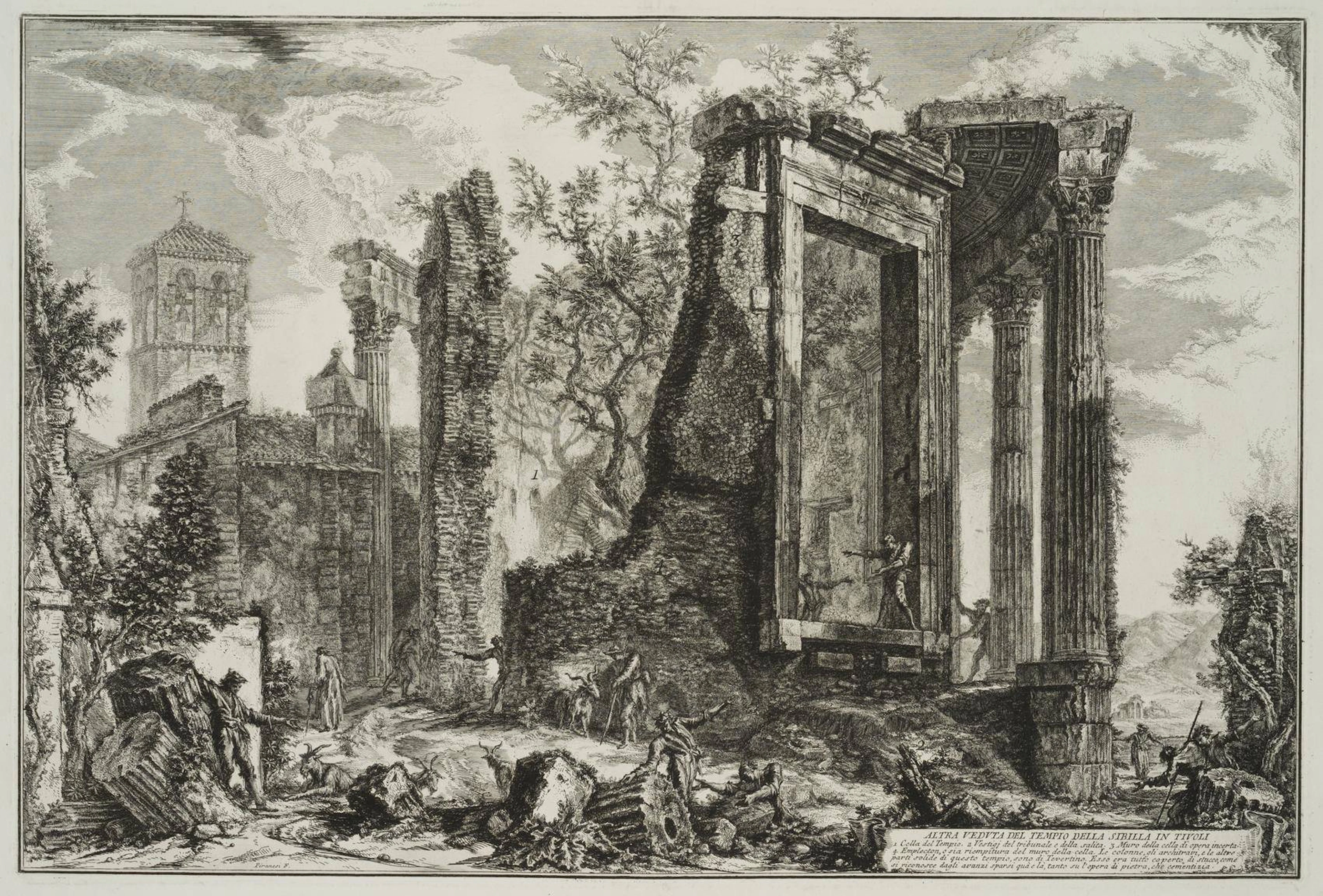 Ansicht des Sibyllentempels in Tivoli | 18461