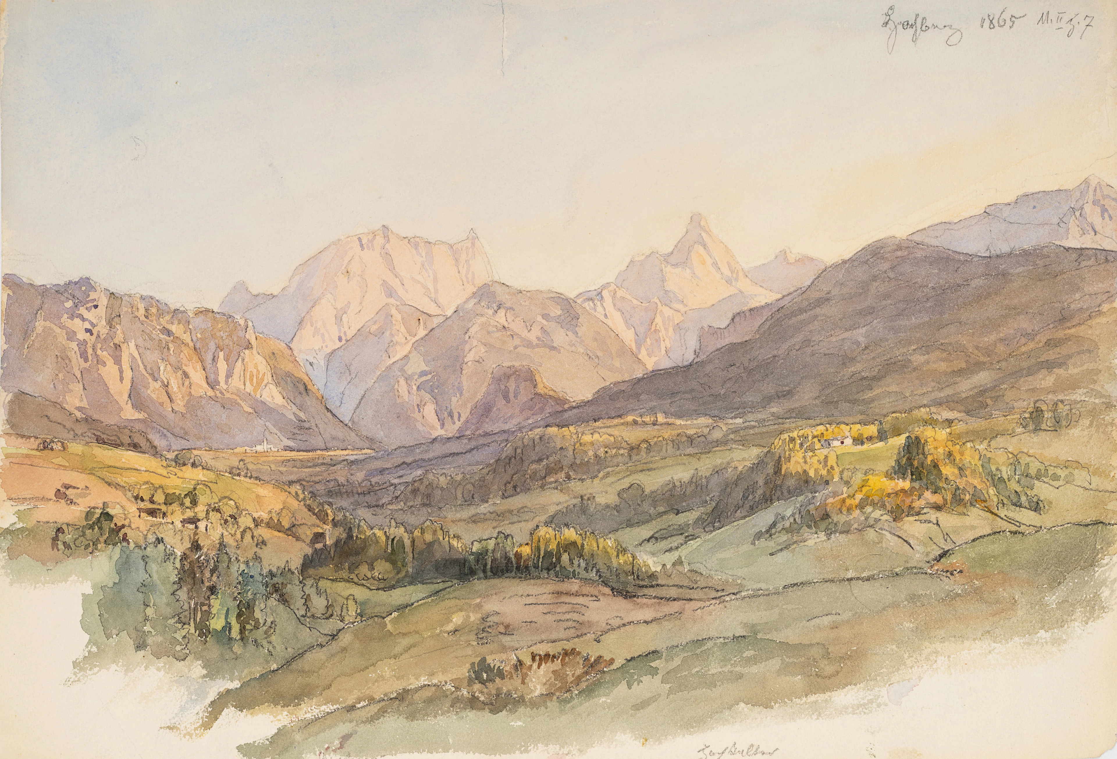 Georg Wiesend (1807 Kufstein - 1881 Berchtesgaden), Gebirgslandschaft