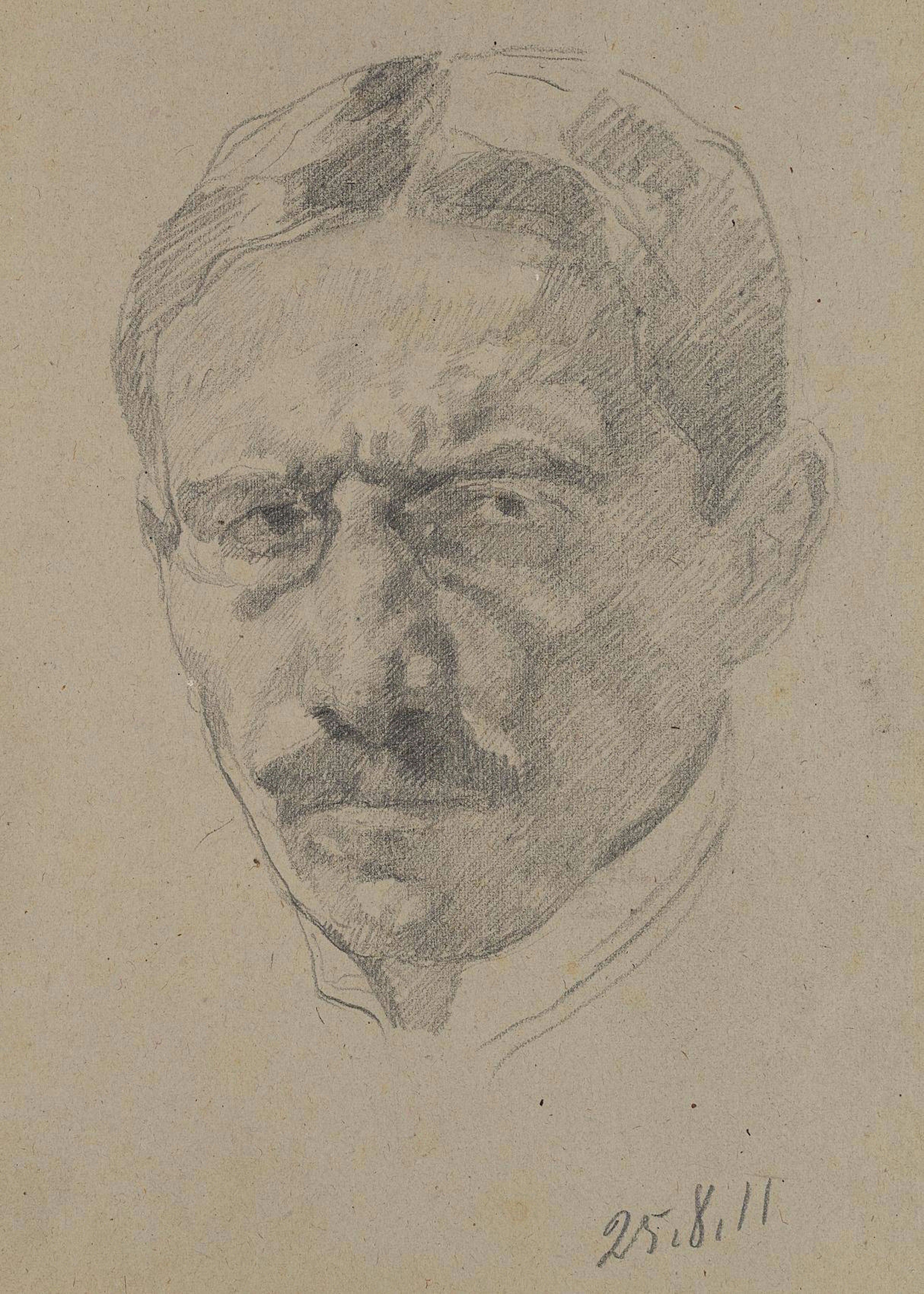 Selbstbildnis mit prüfendem Blick | 11856