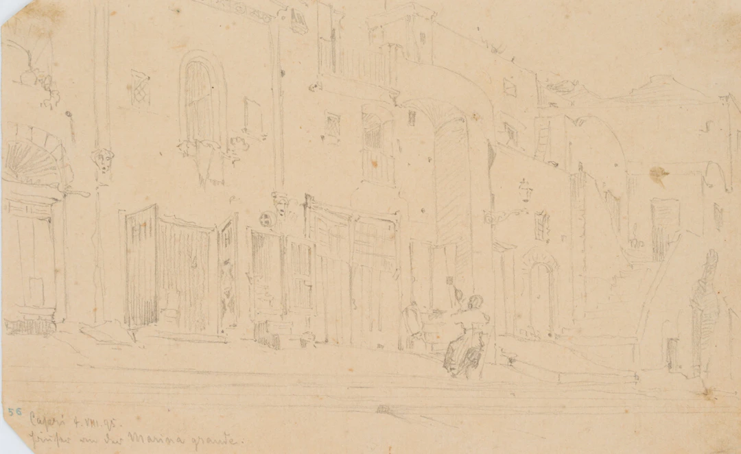 Leo Primavesi (1871 Köln - nach 1937 ), Häuser auf Capri an der Marina