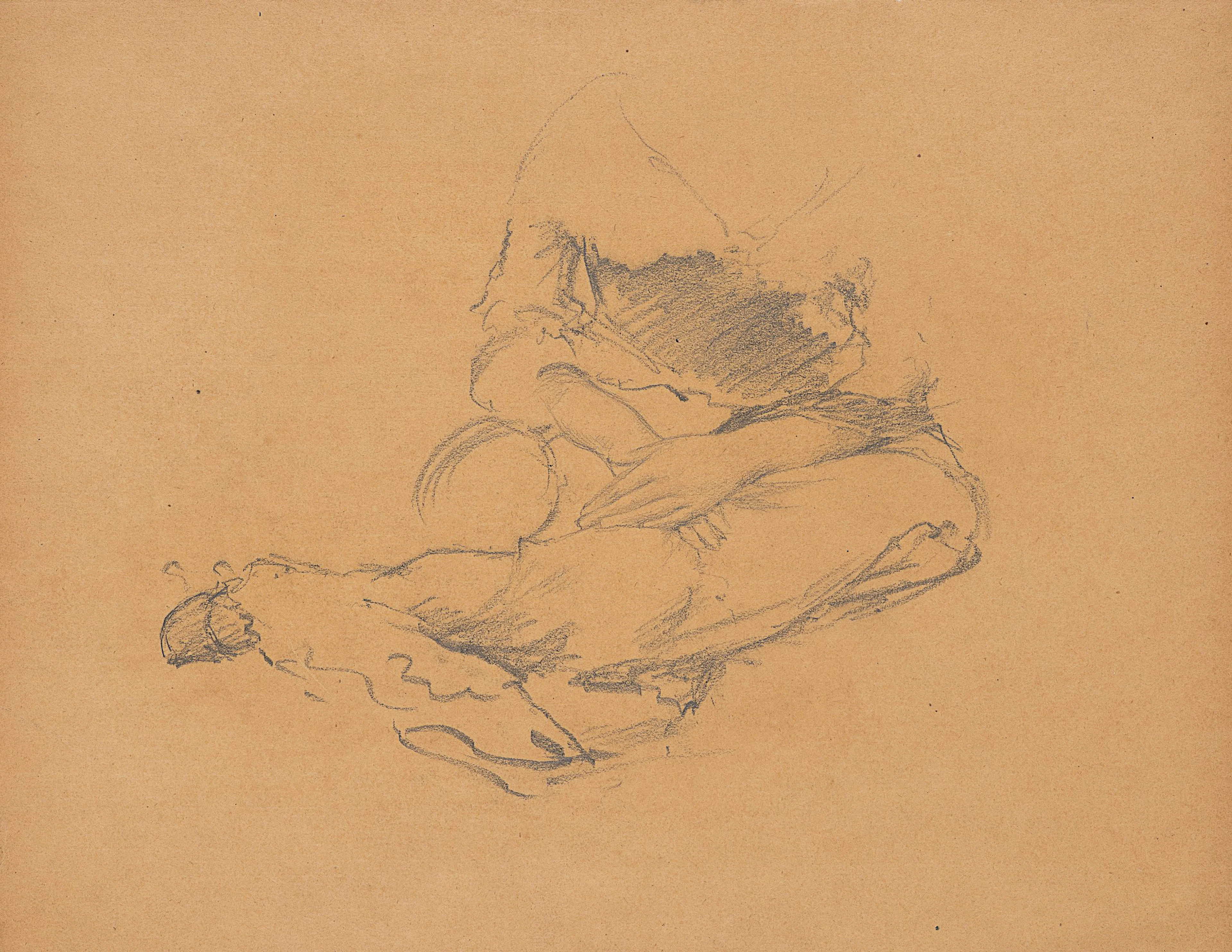 Figurenstudie einer sitzenden Frau | 61979