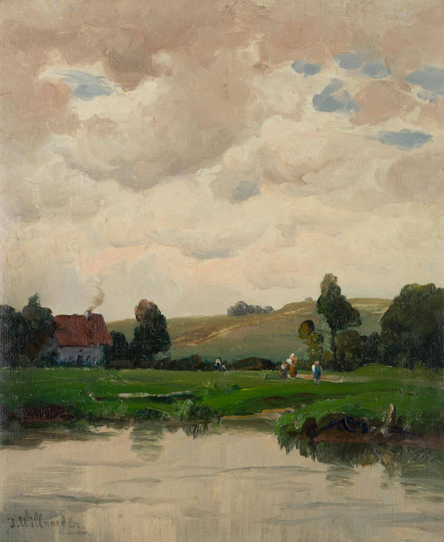Landschaft mit See | 11743