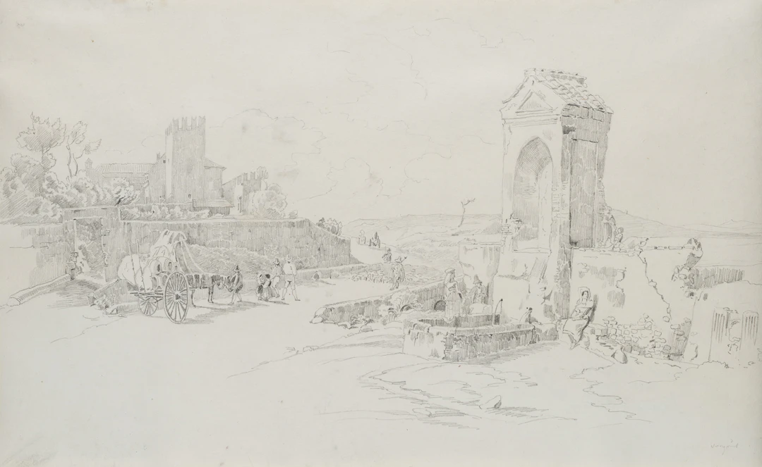 Ernst Welker (1788 Gotha - 1857 Wien), Italienische Landschaft mit