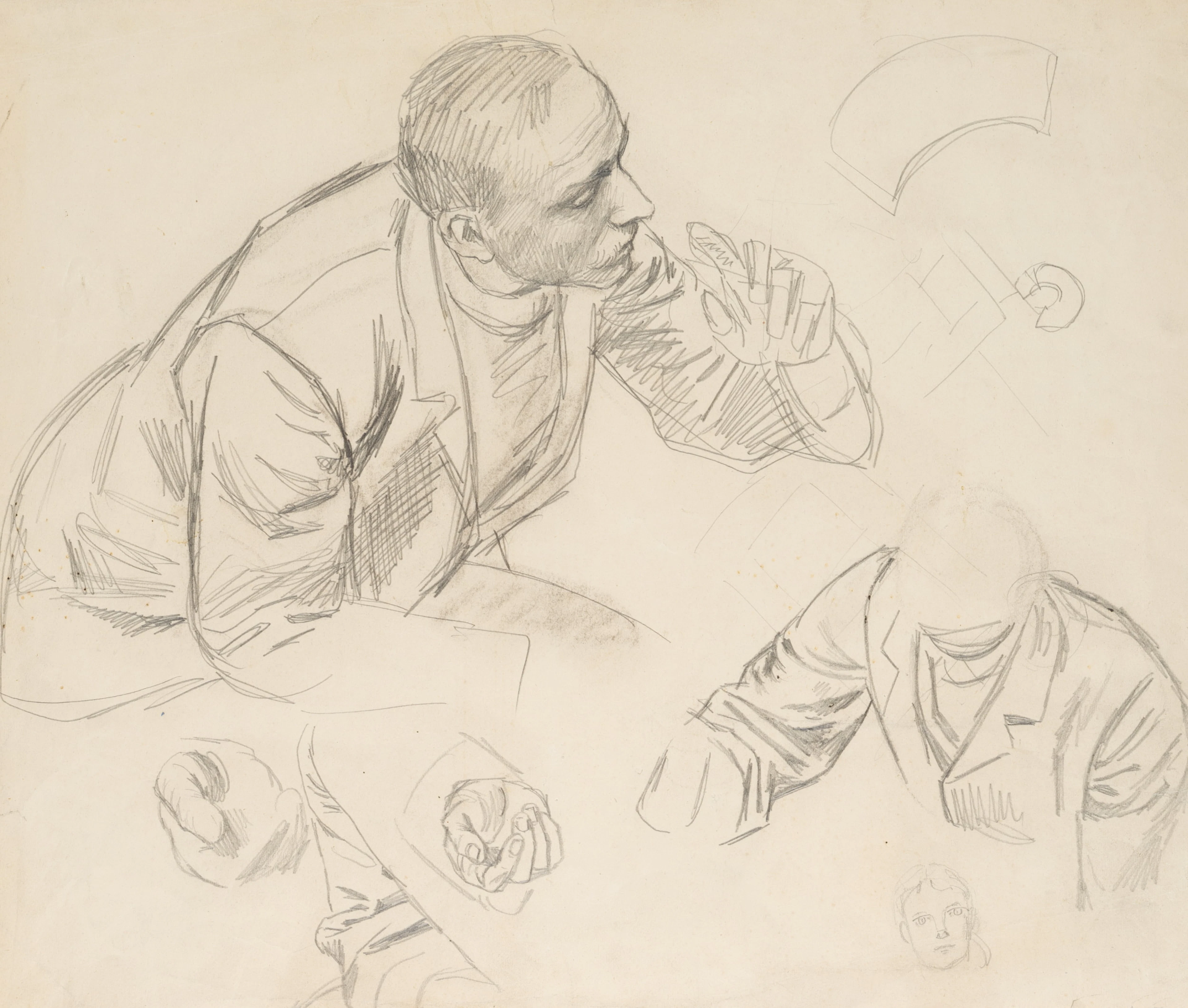 Eduard von Gebhardt (1838 St. Johannis - 1925 Düsseldorf), Figurenstudie