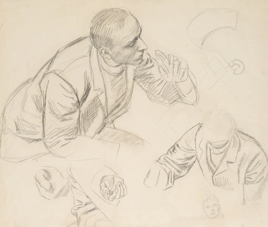 Eduard von Gebhardt (1838 St. Johannis - 1925 Düsseldorf), Figurenstudie