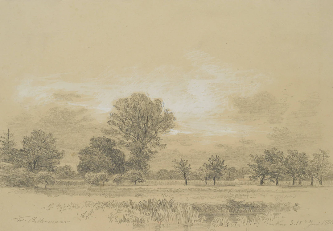 Weiher, Bäume und Wiese in Pankow | 18550