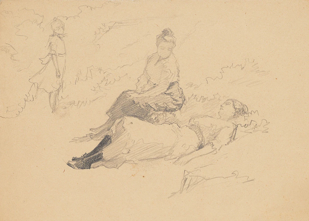 Figuren im Freien - Studie | 61918
