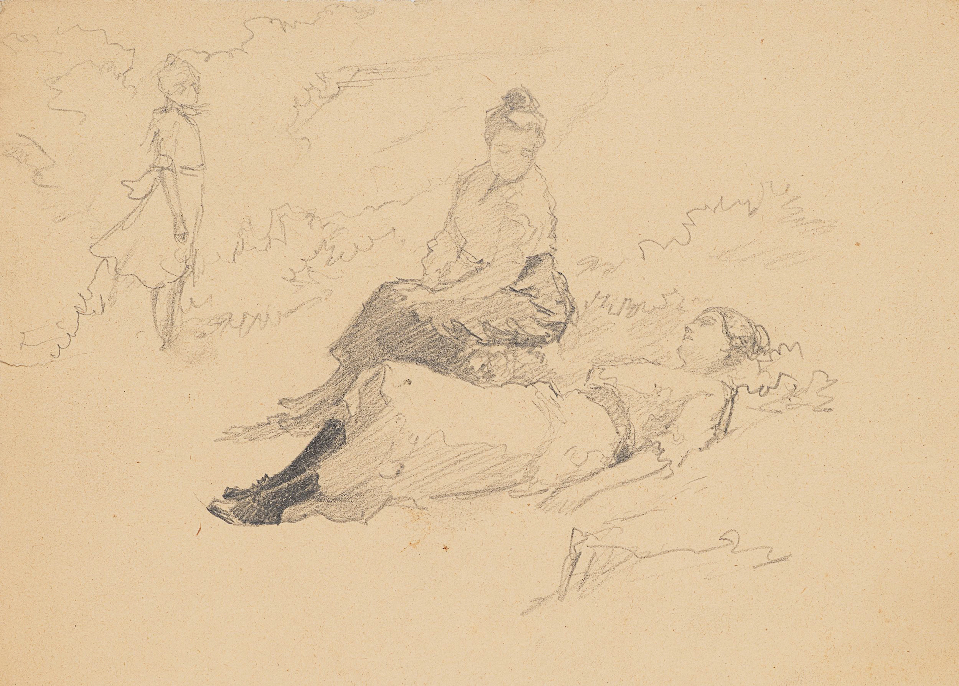 Figuren im Freien - Studie | 61918