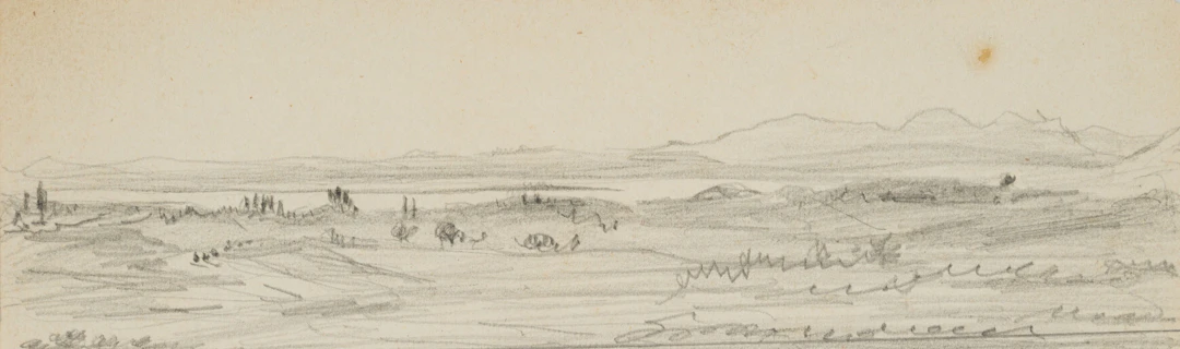 Landschaft mit Gebirgszügen