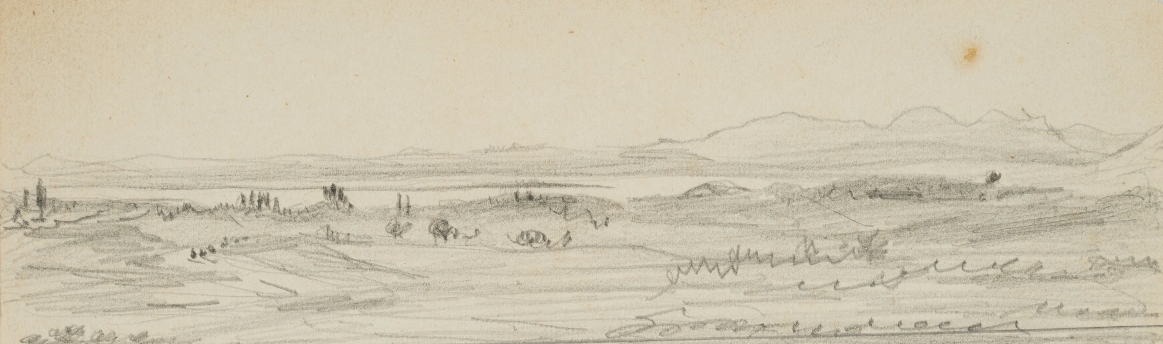 Landschaft mit Gebirgszügen