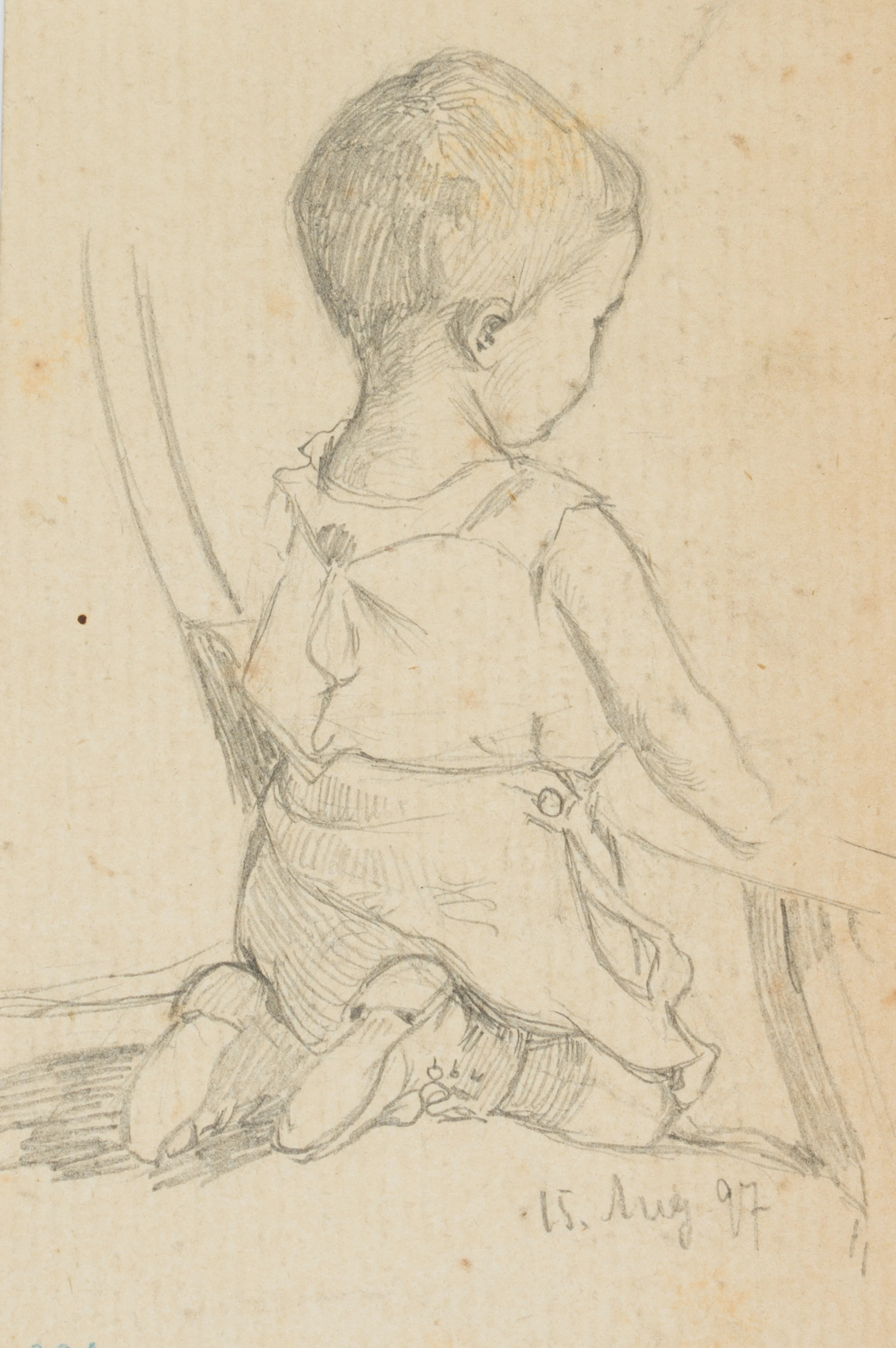 Leo Primavesi (1871 Köln - nach 1937 ), Kind auf einem Stuhl, Kleiner