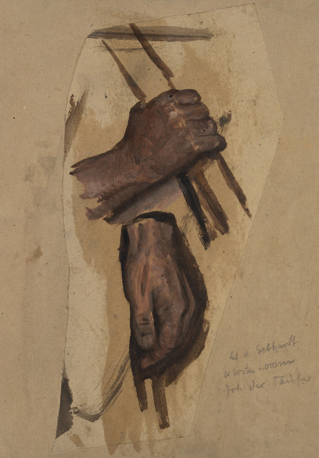 Eduard von Gebhardt (1838 St. Johannis - 1925 Düsseldorf), Handstudie