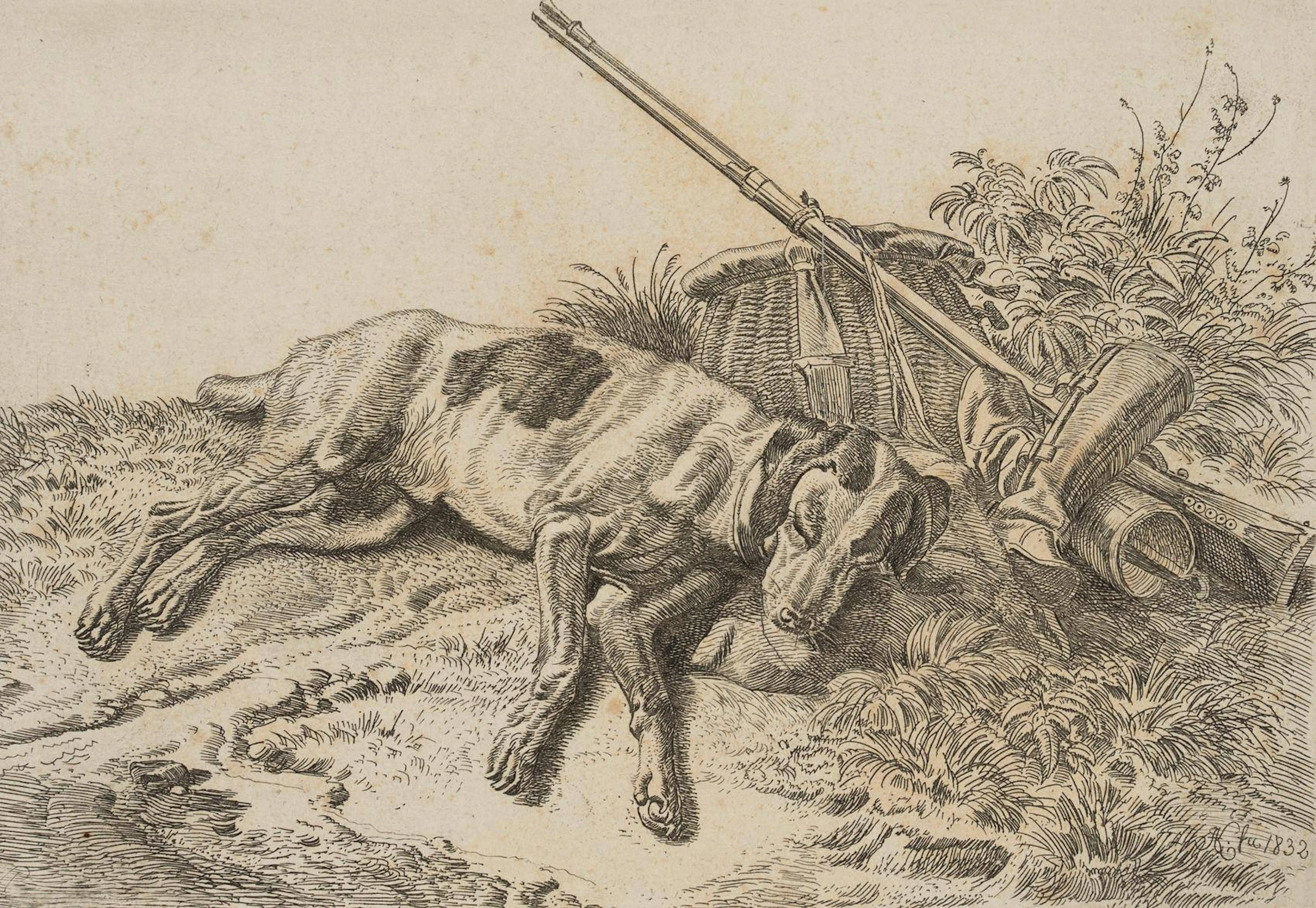 Der Hühnerhund bei den Gamaschen | 17209