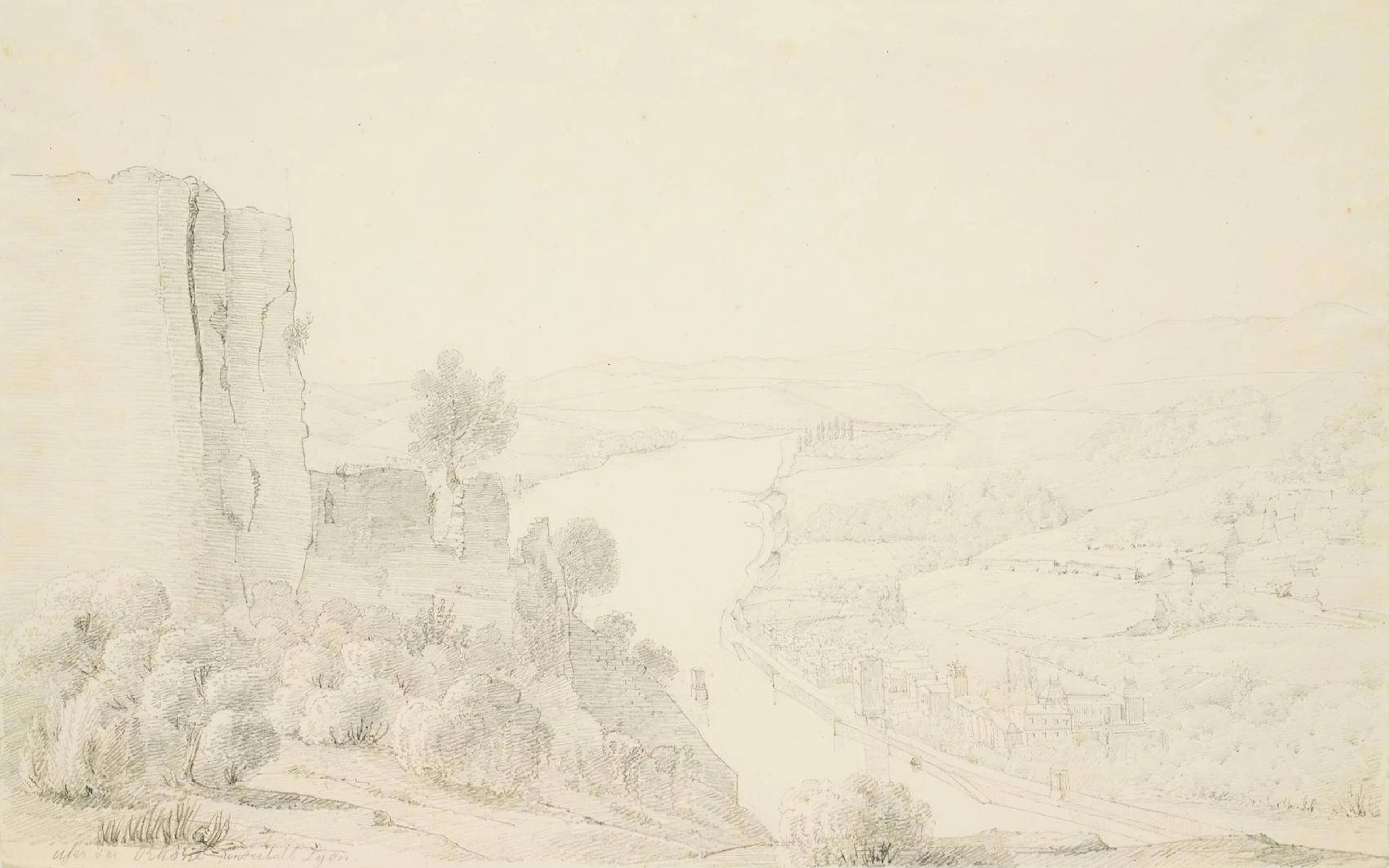 Ufer der Rhône unterhalb von Lyon | 14823