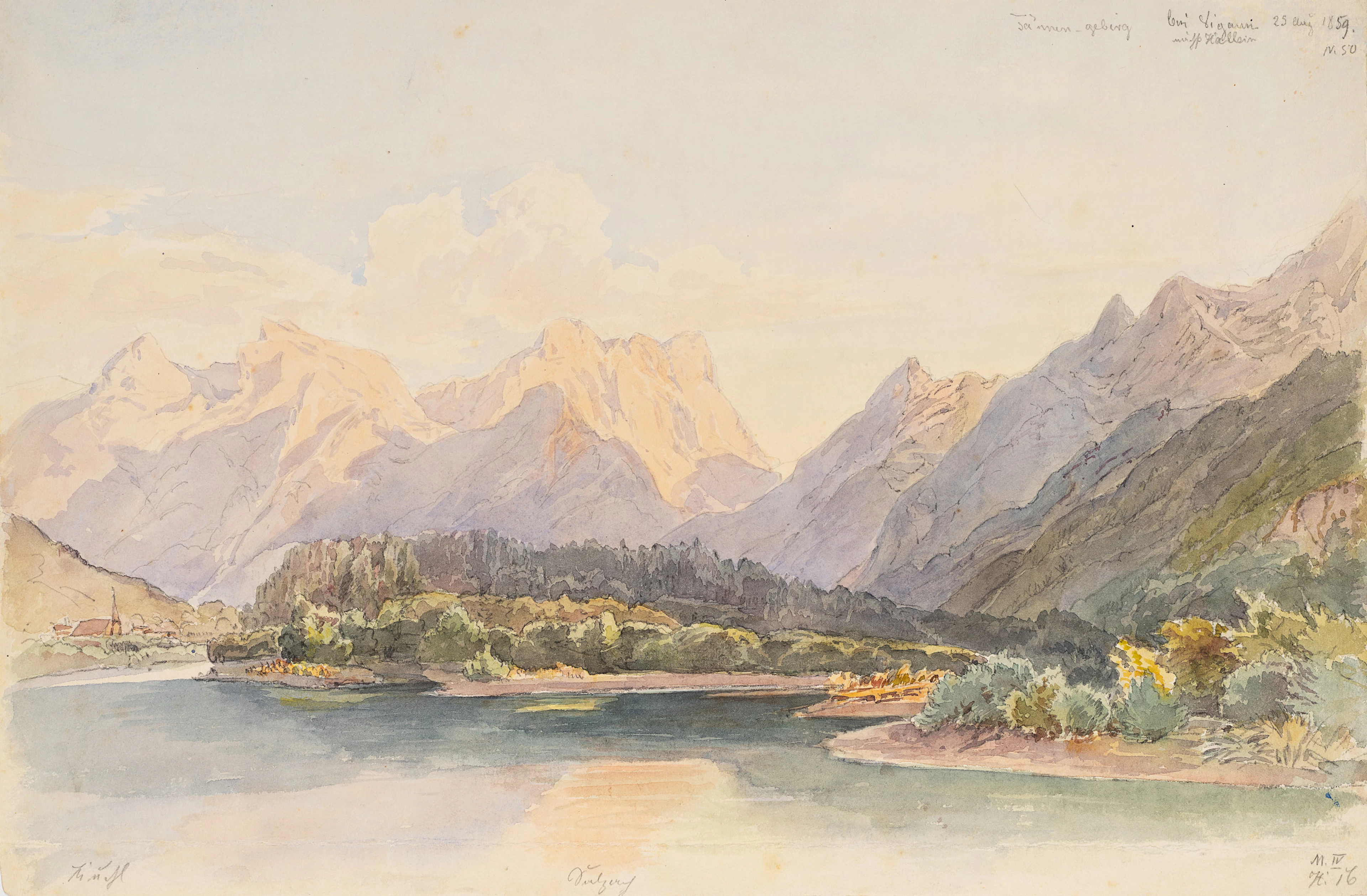 Georg Wiesend (1807 Kufstein - 1881 Berchtesgaden), Tennengebirge